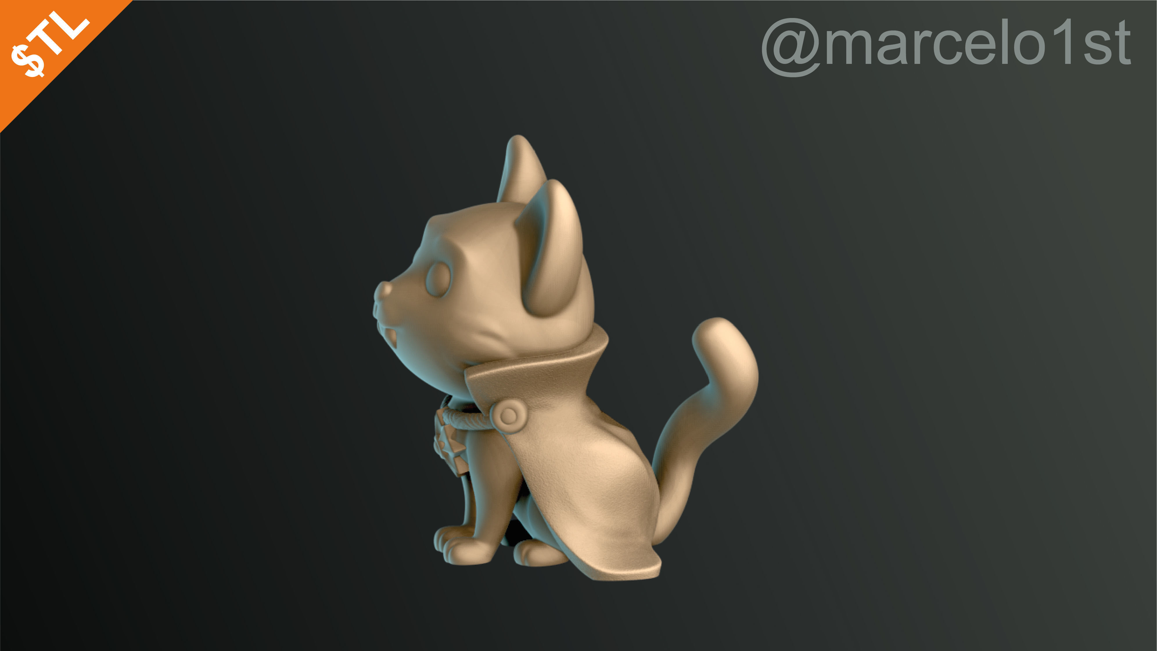 Cats Cute Halloween Decoration 3D print model_11
