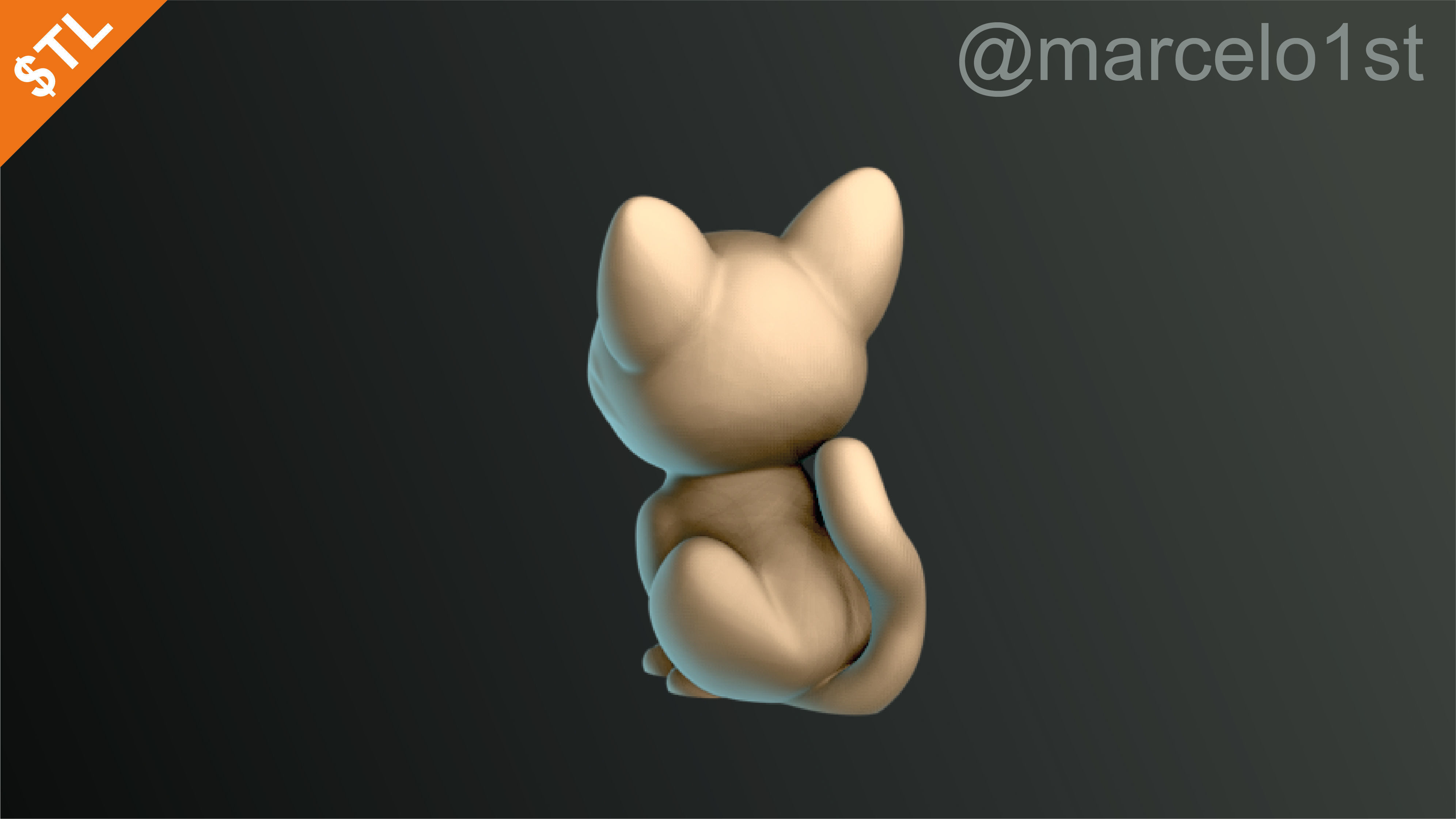 Cats Cute Halloween Decoration 3D print model_4