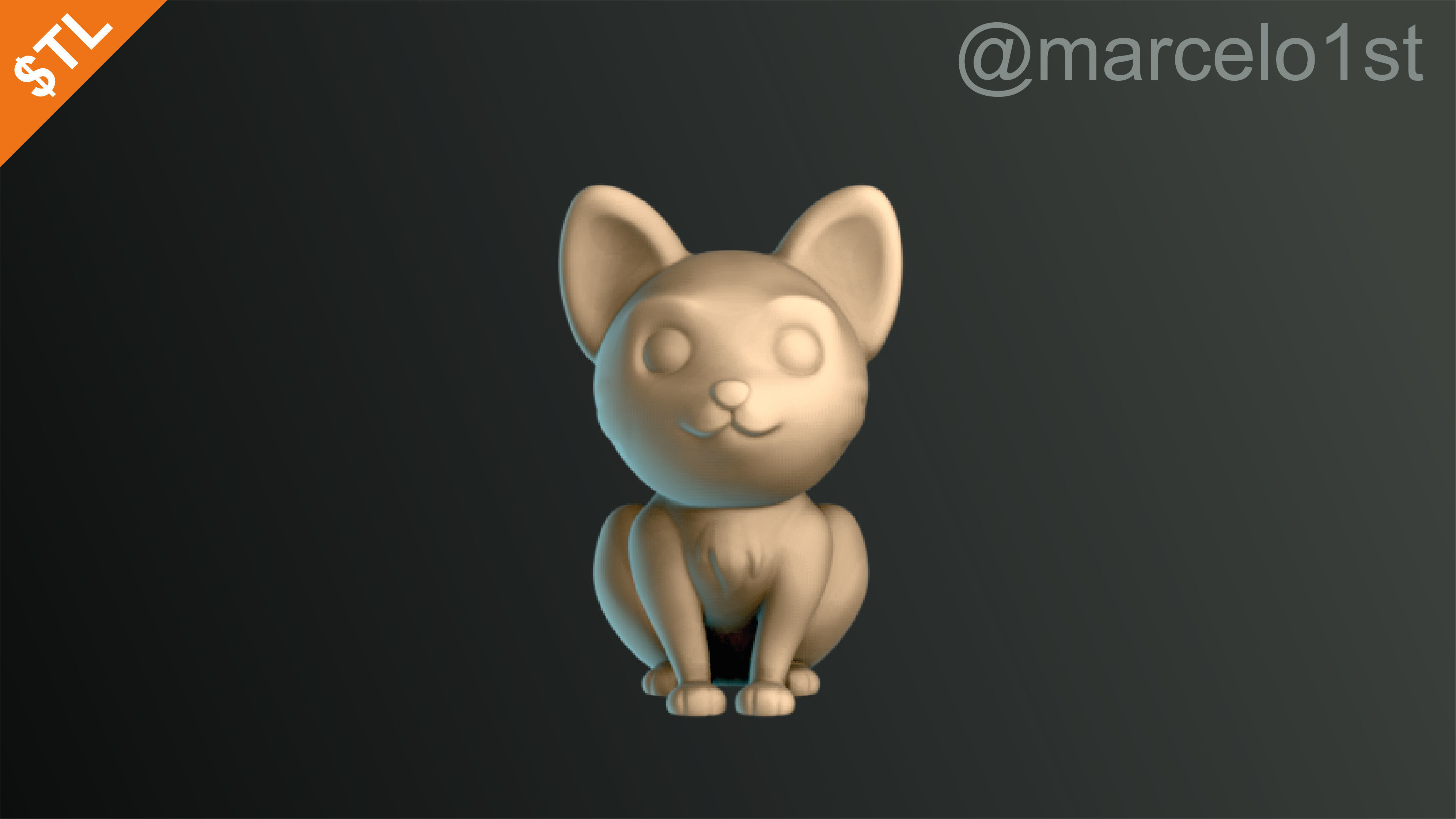 Cats Cute Halloween Decoration 3D print model_1