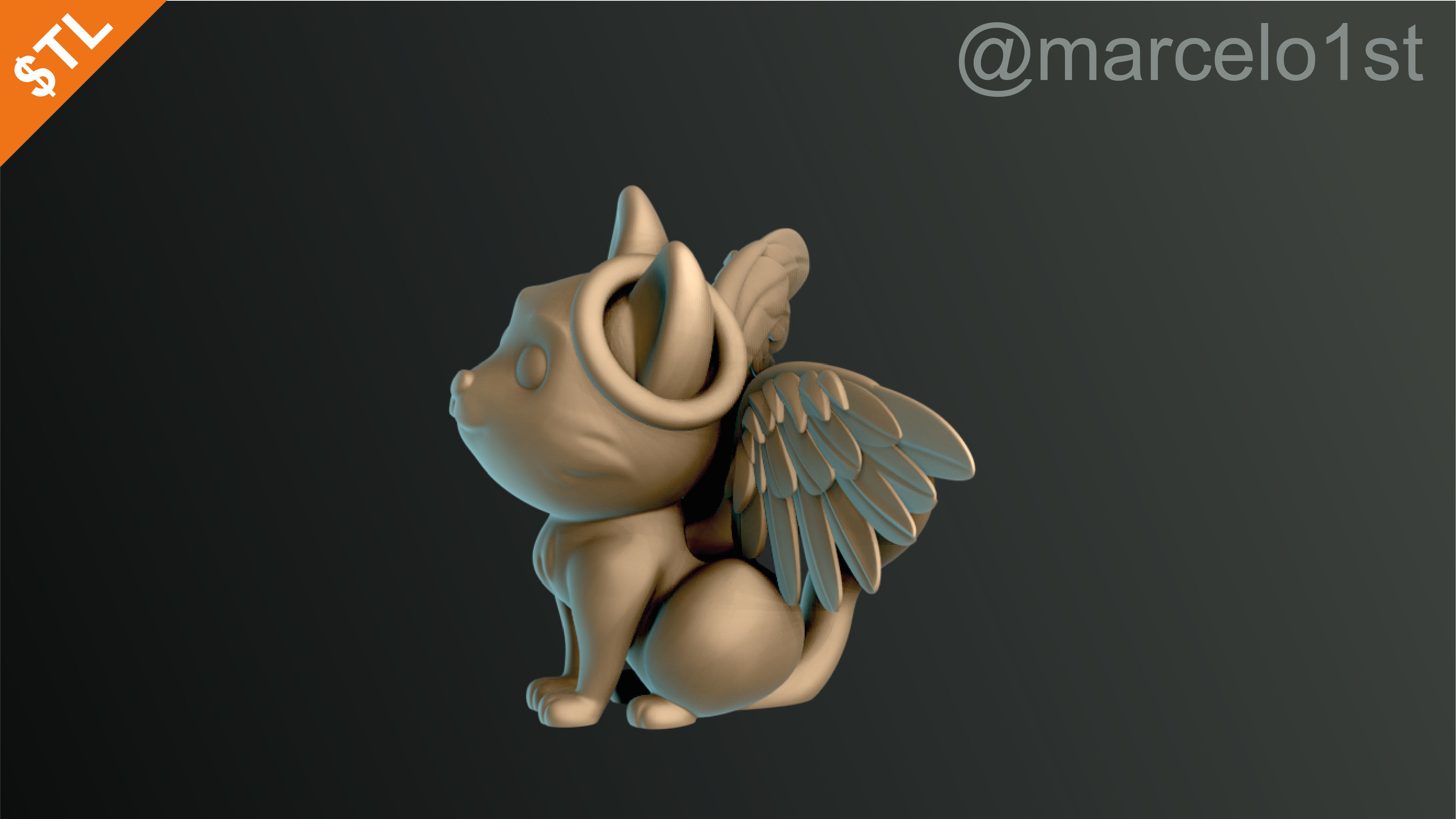 Cats Cute Halloween Decoration 3D print model_29