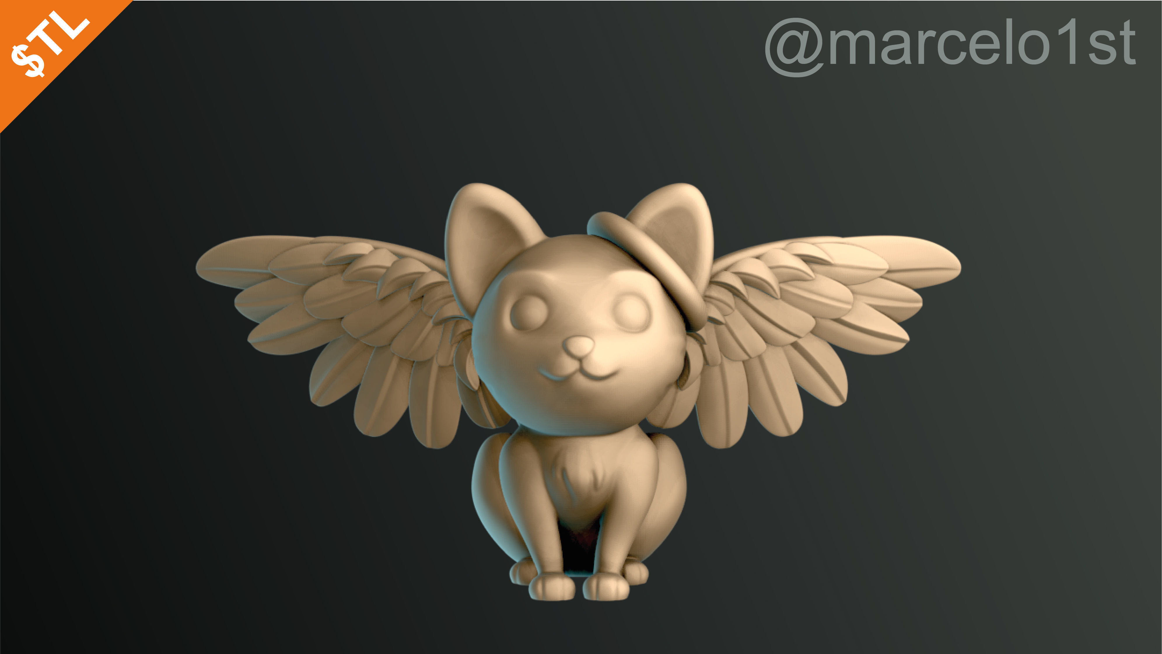 Cats Cute Halloween Decoration 3D print model_25