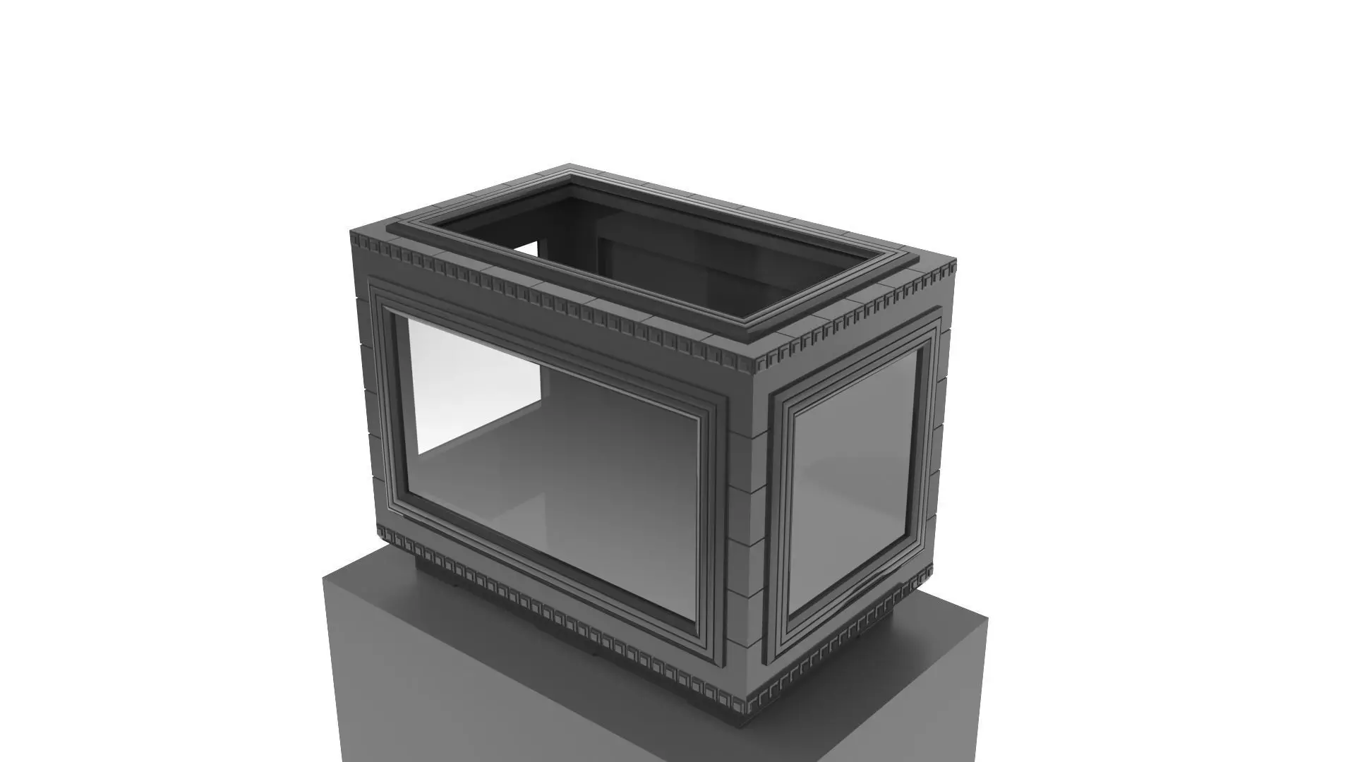 Furniture fireplace mantel 3D model