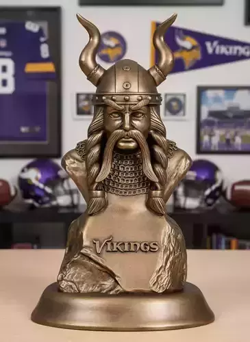 Logo Minnesota Vikings - NFC - Wood model - CNC 3D print model