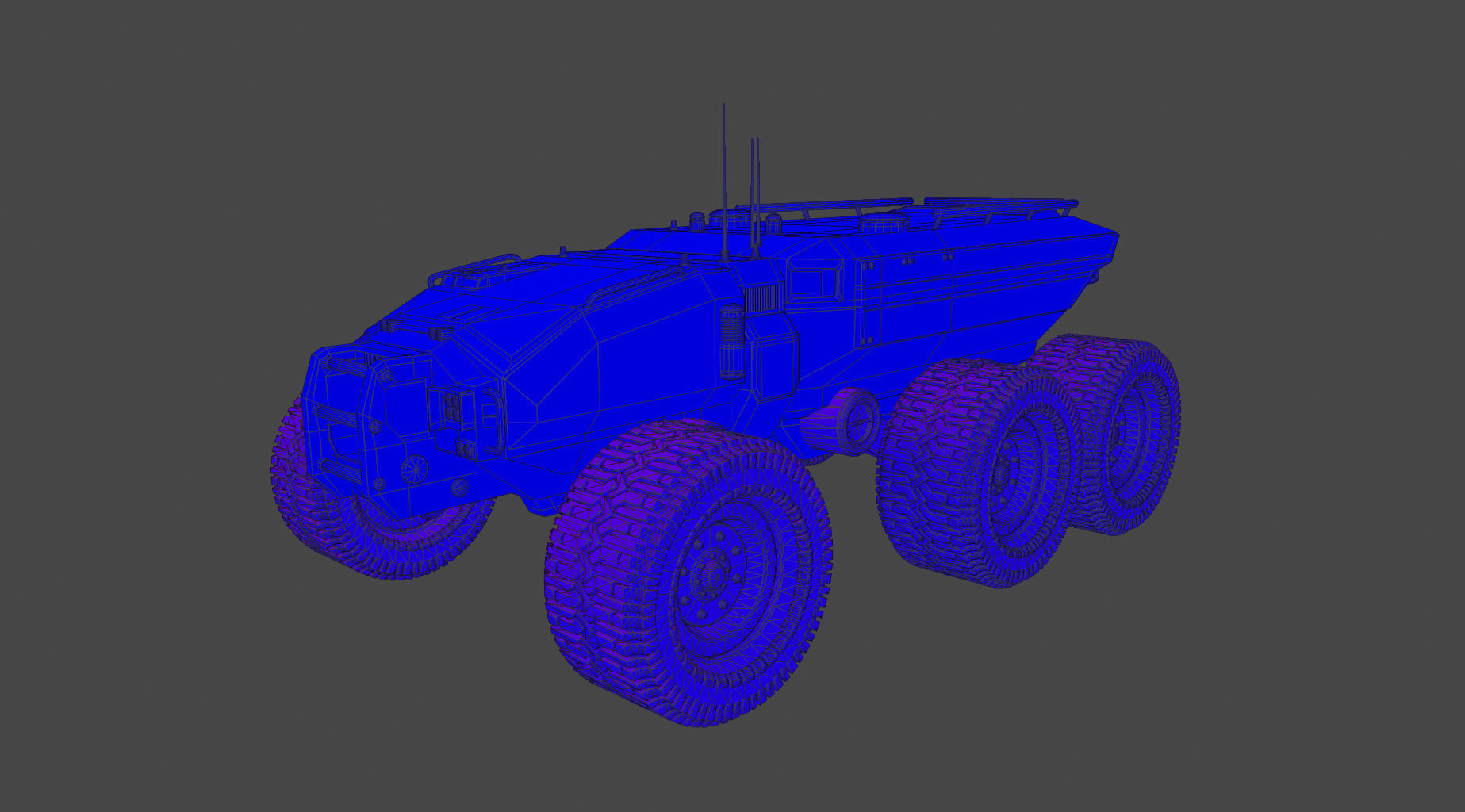 Technical Vehicle transporter Green Source Files 8K Textures  Low-poly 3D model_24
