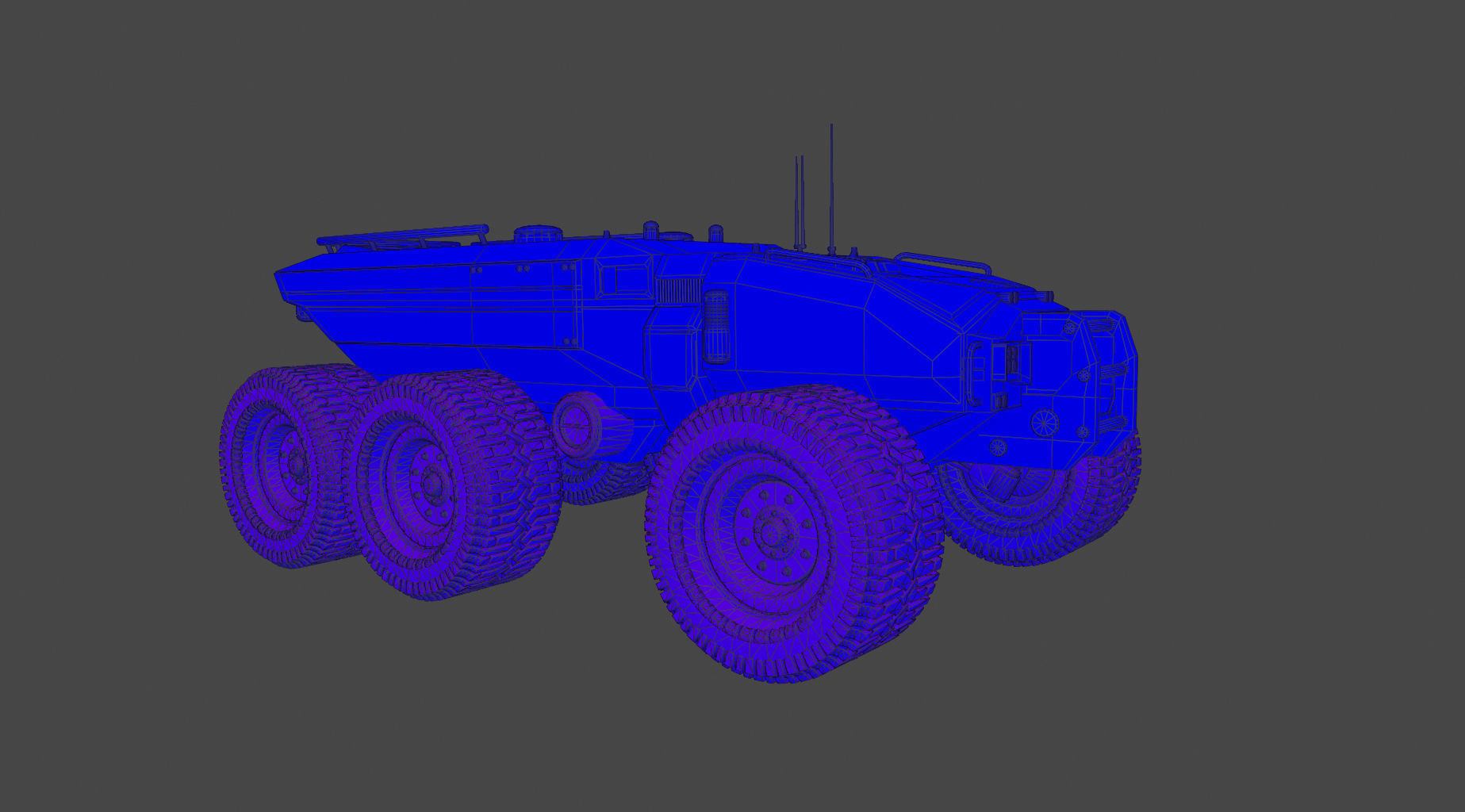 Technical Vehicle transporter Green Source Files 8K Textures  Low-poly 3D model_27