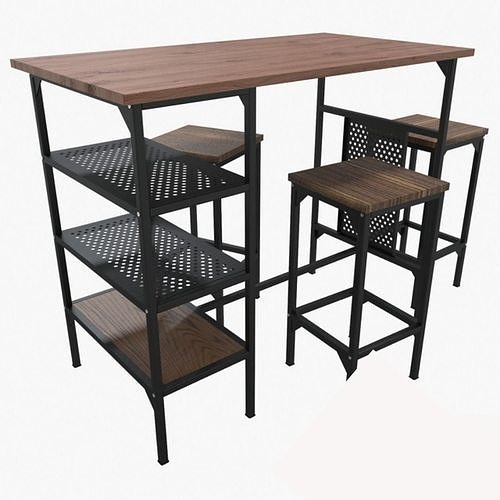 Modern Desk v1 3D model