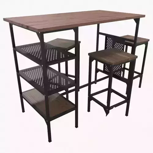 Modern Desk v1 3D model