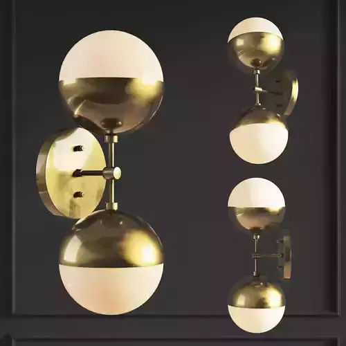 Sconce Copper Light Bra Duos Brass