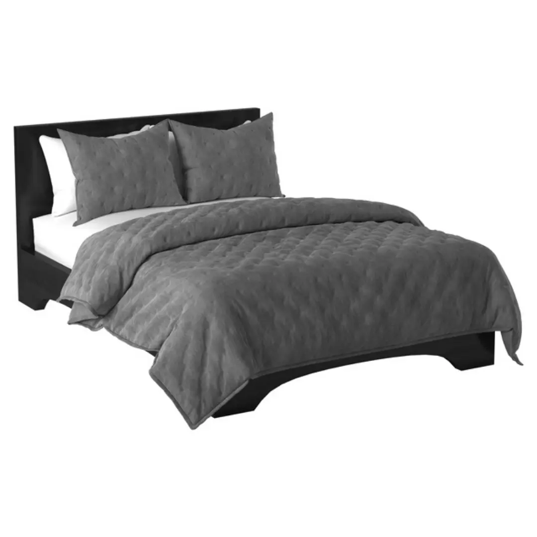 Bed and Duvet Pillow set 3D model_0