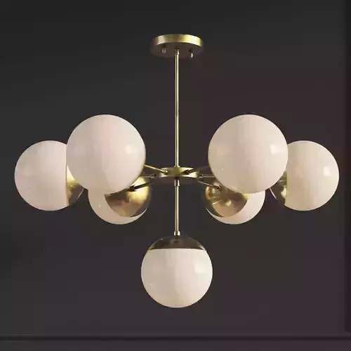 Suspension light copper light chandelier 7