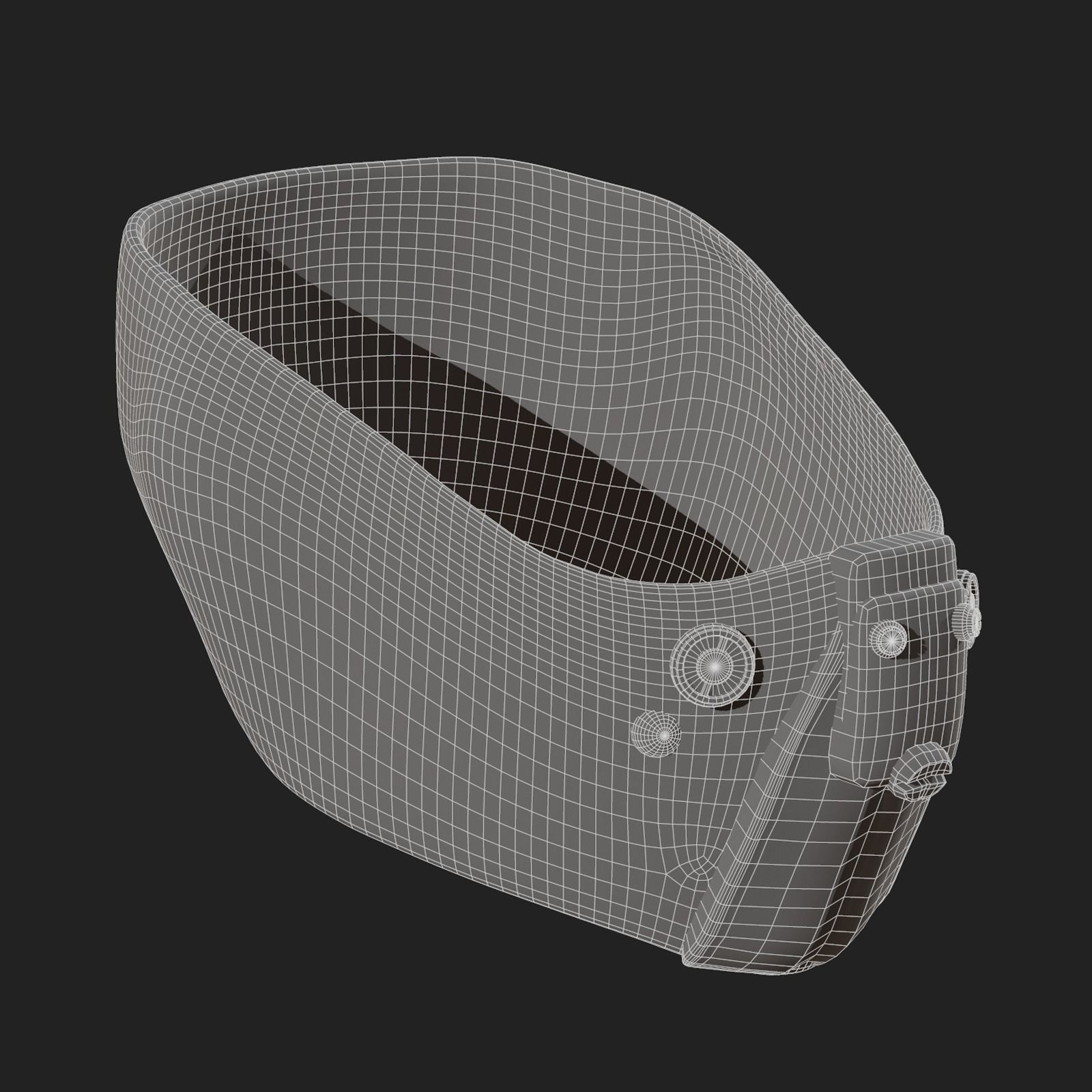 Gas mask helmet scifi fantasy armor hats military 3D model_11