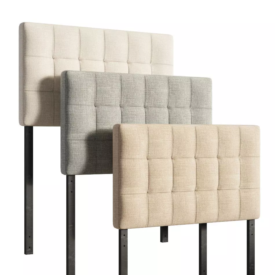 Headboard 1 leather 3D model_0