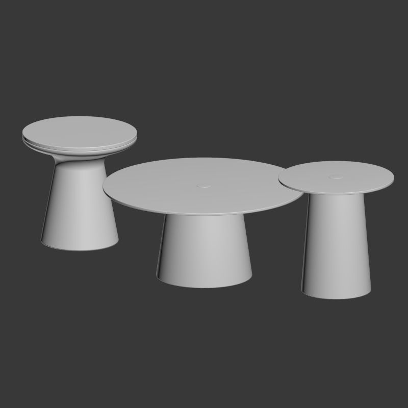 Coffee and Side Tables West Elm Part 02 3D model_3