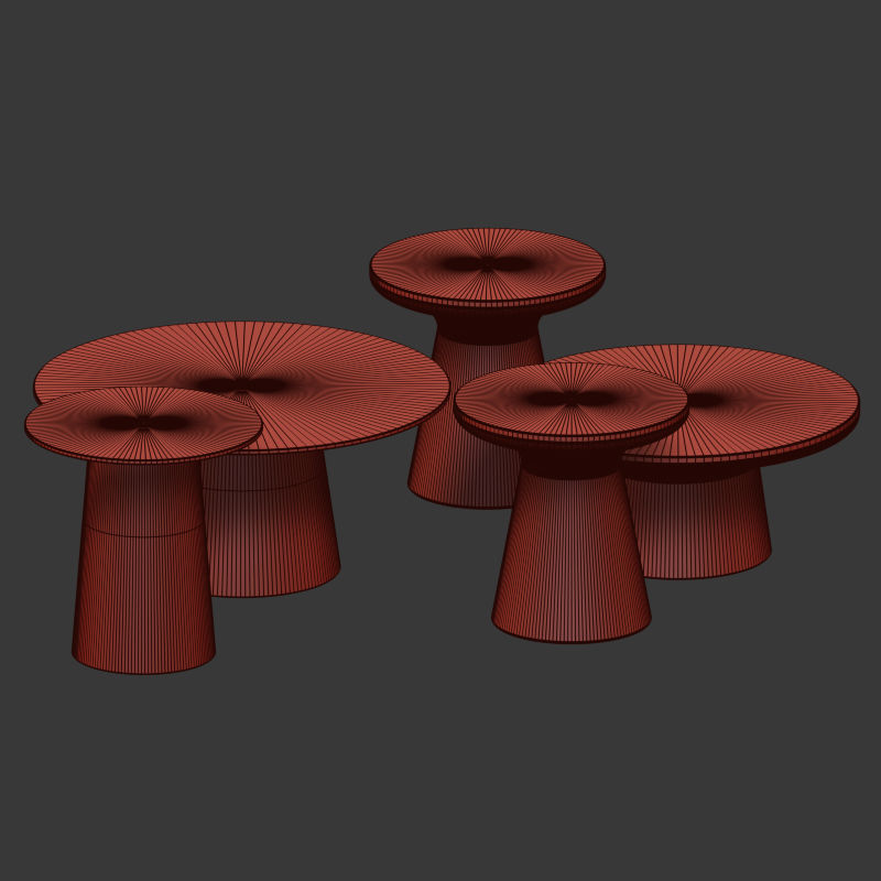 Coffee and Side Tables West Elm Part 02 3D model_4