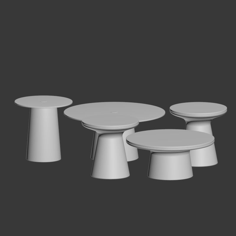 Coffee and Side Tables West Elm Part 02 3D model_1
