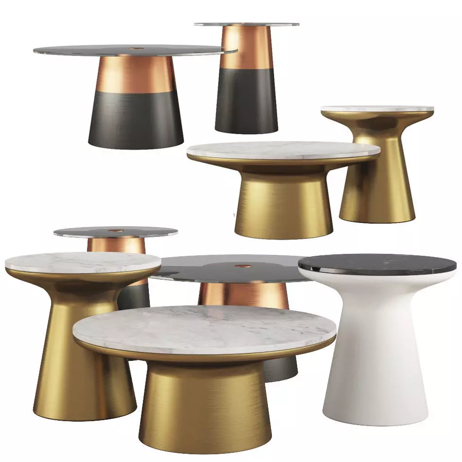 Coffee and Side Tables West Elm Part 02 3D model_0
