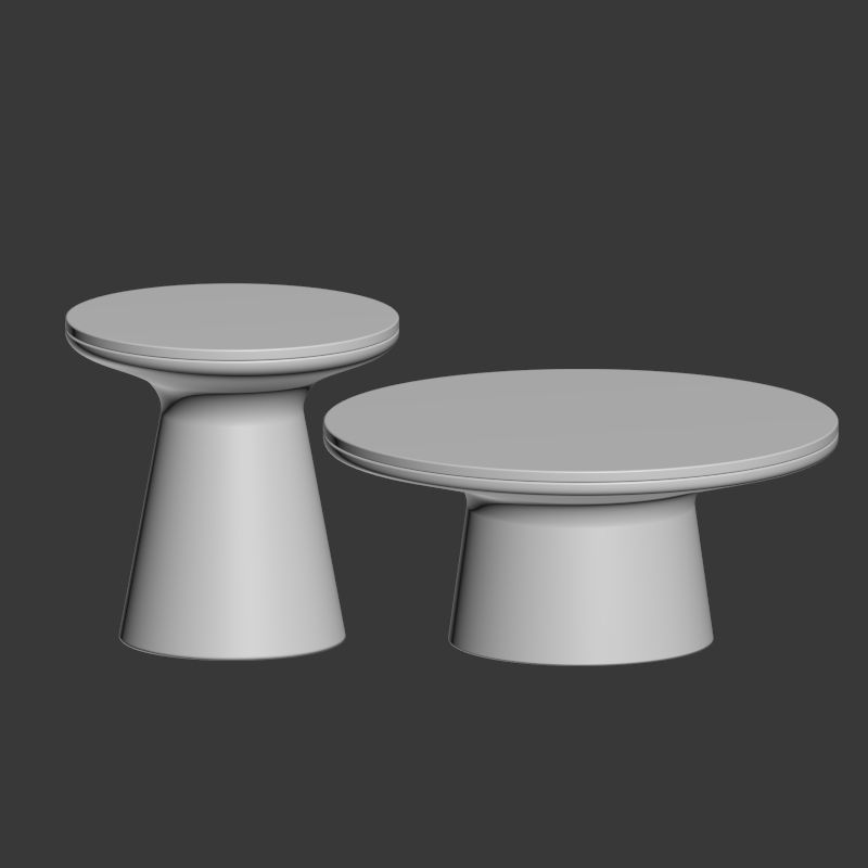 Coffee and Side Tables West Elm Part 02 3D model_2