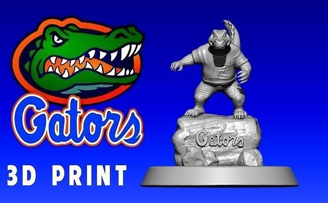 The Florida Gators football  - Wood CNC 3D print model