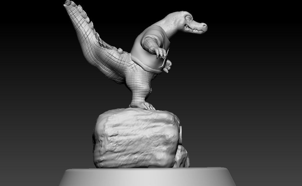The Florida Gators football  - Wood CNC 3D print model_3