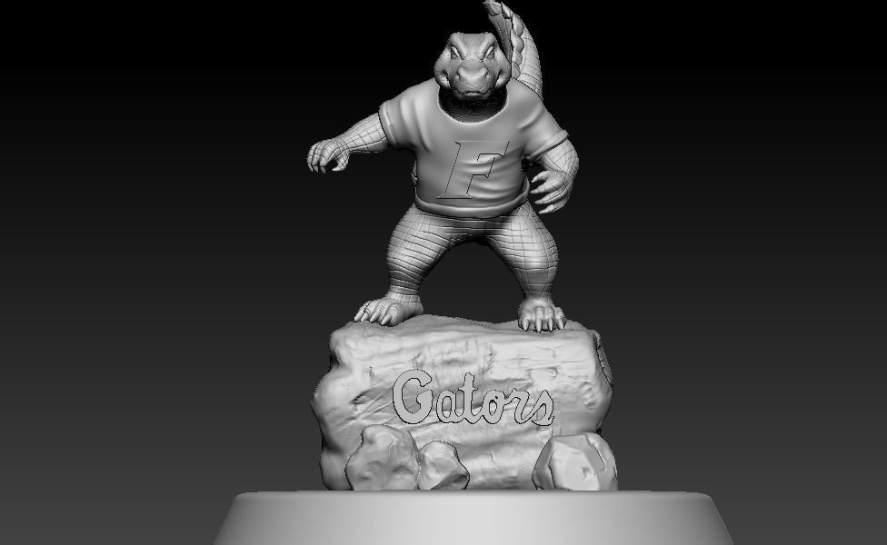 The Florida Gators football  - Wood CNC 3D print model_1