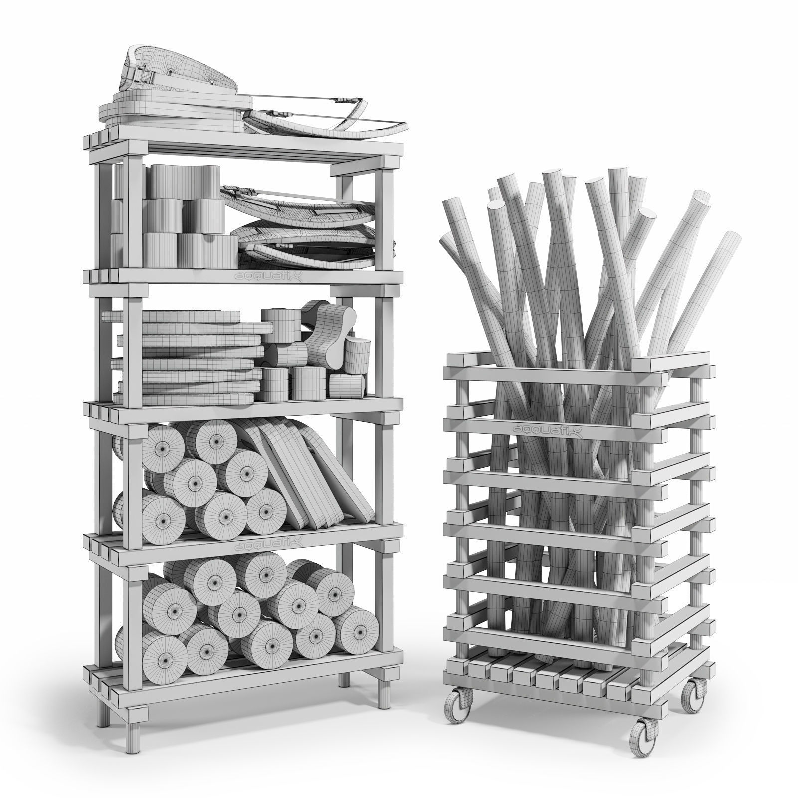 Aquafitness Equipment 3D model_1