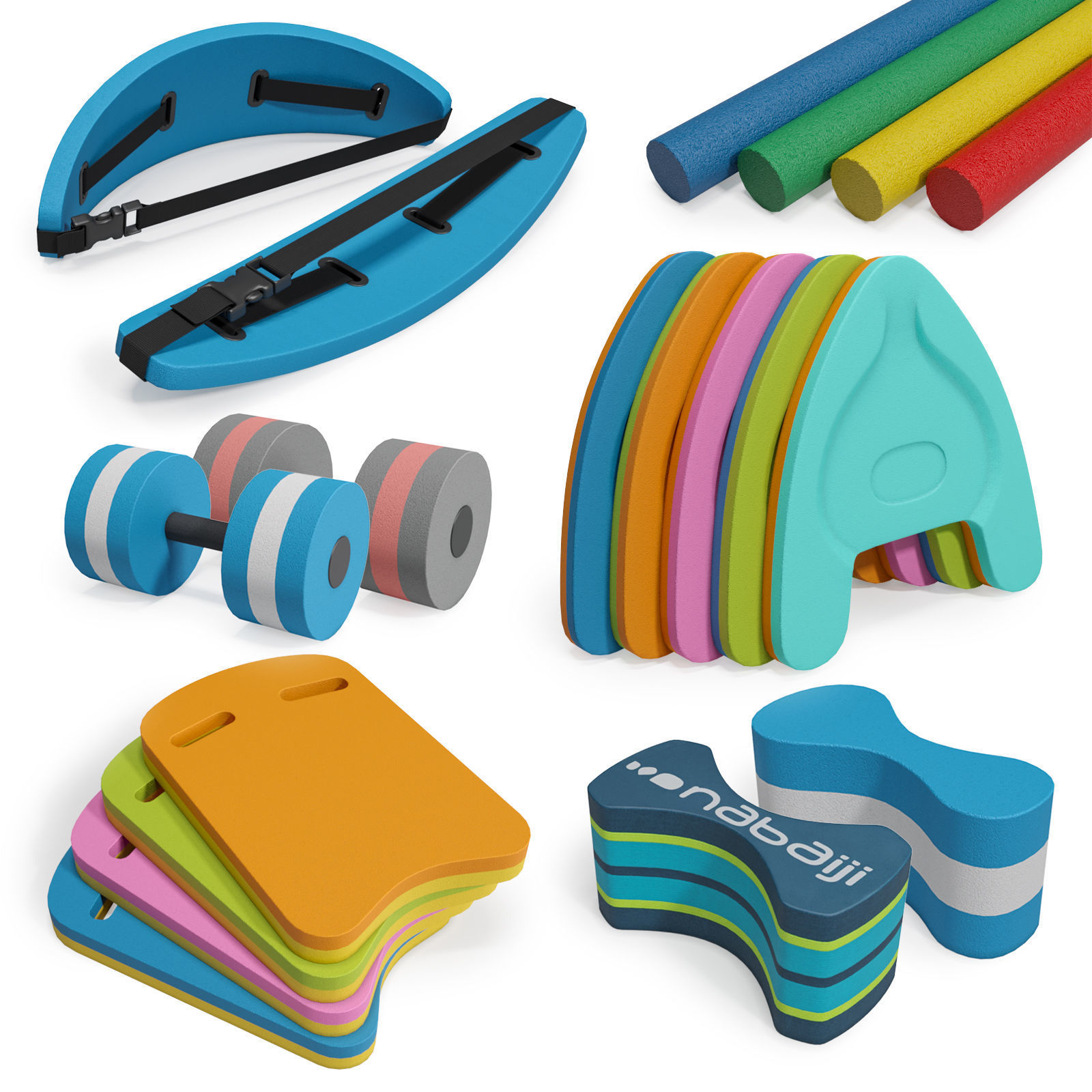 Aquafitness Equipment 3D model_2