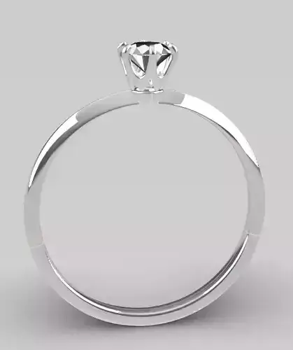 Tiffany ring with more stone options 3D print model