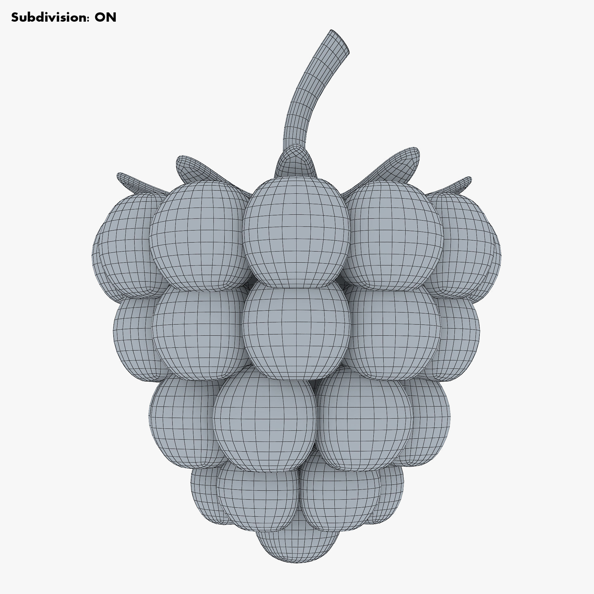 Cartoon Raspberry v 1 3D model_9
