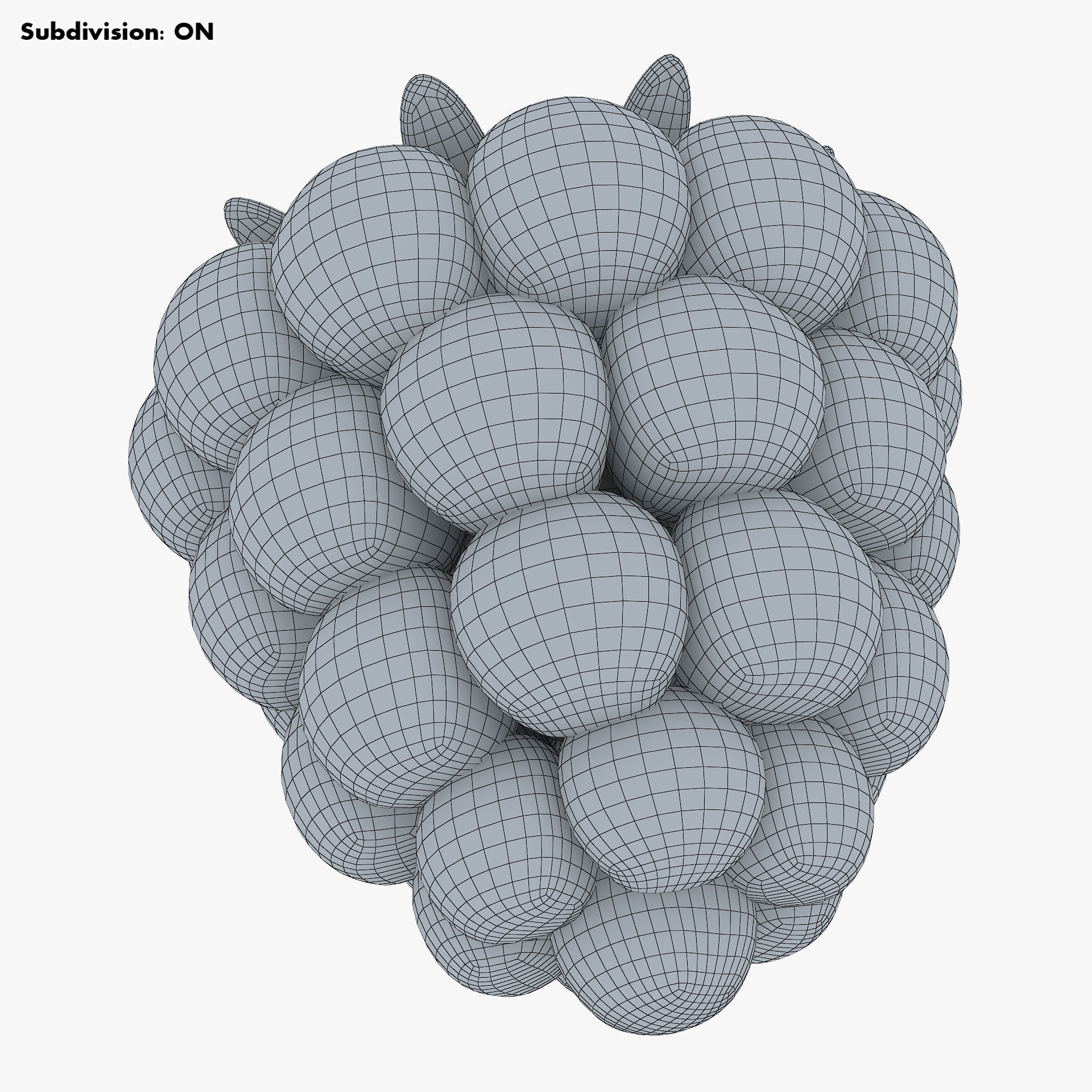 Cartoon Raspberry v 1 3D model_19