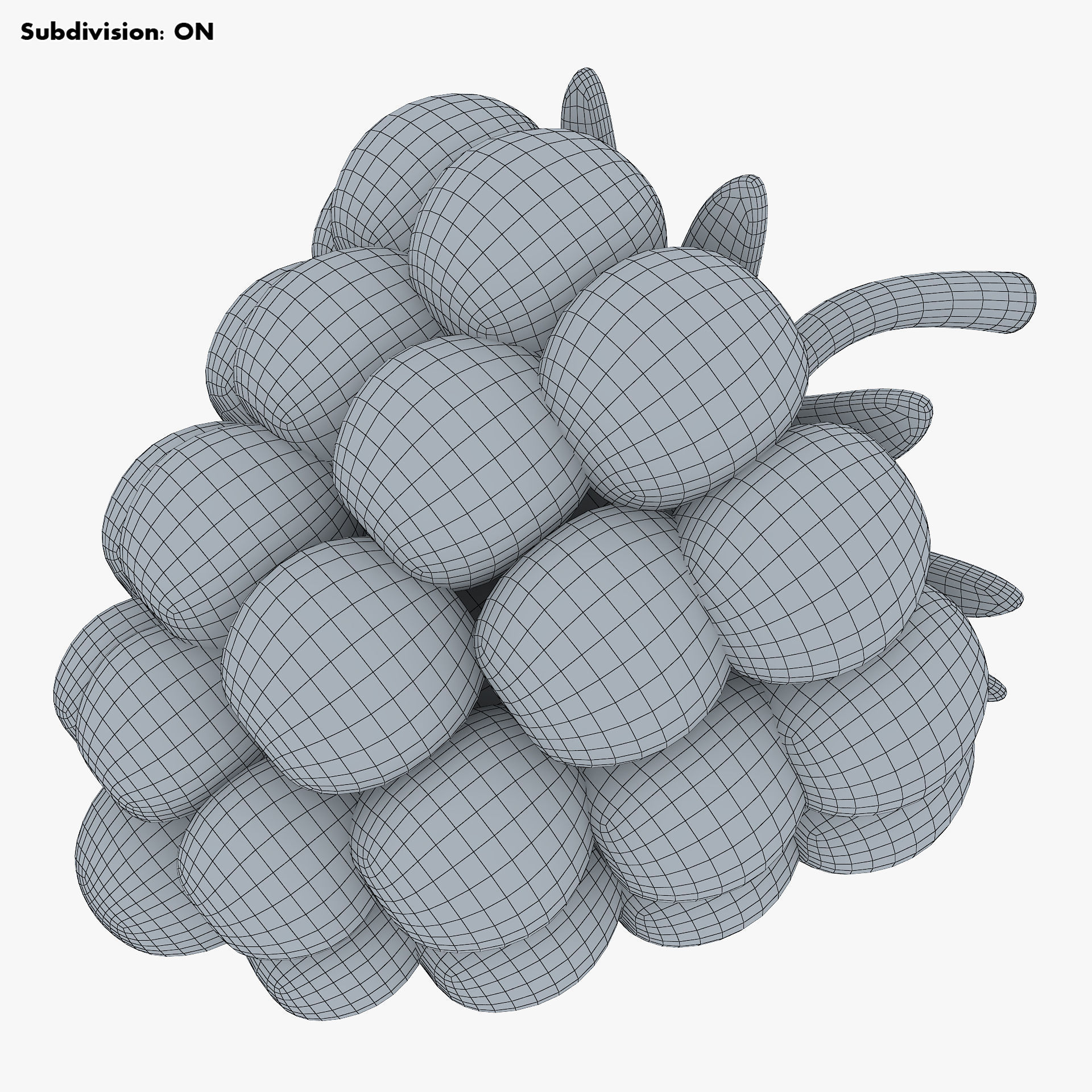 Cartoon Raspberry v 1 3D model_13