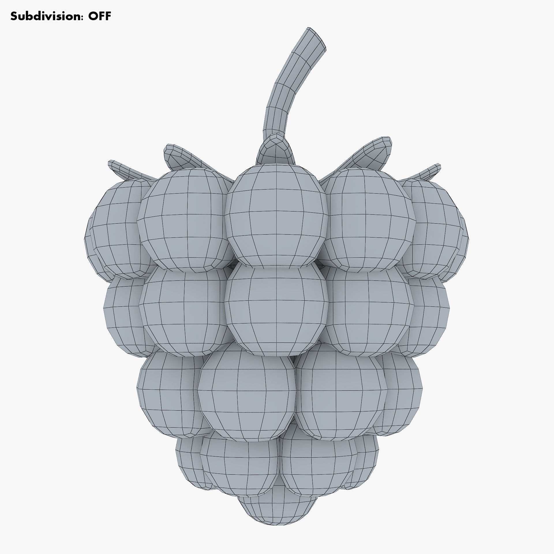 Cartoon Raspberry v 1 3D model_10