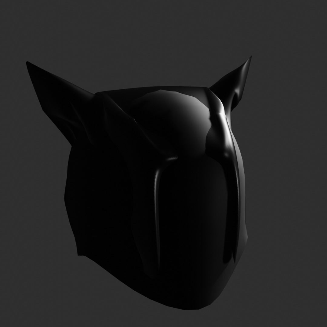 Catwoman mask Free low-poly 3D model_1
