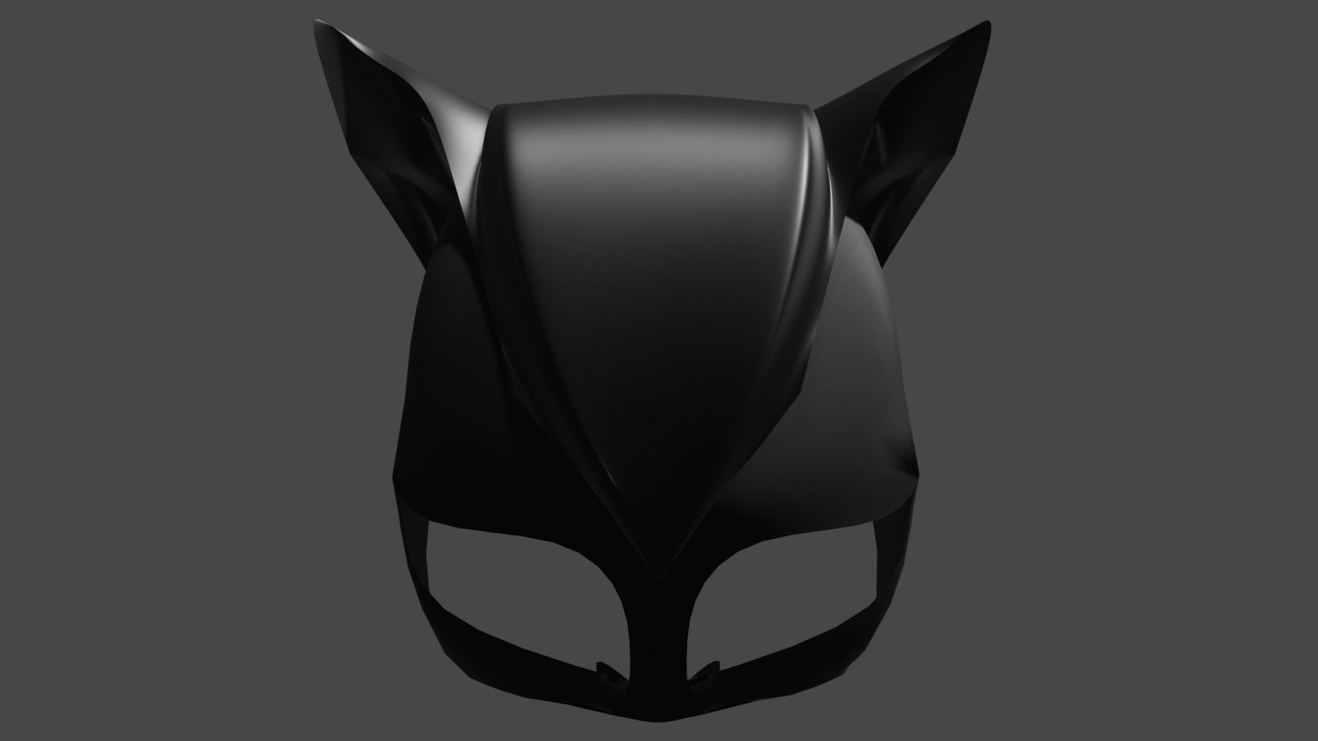 Catwoman mask Free low-poly 3D model_7