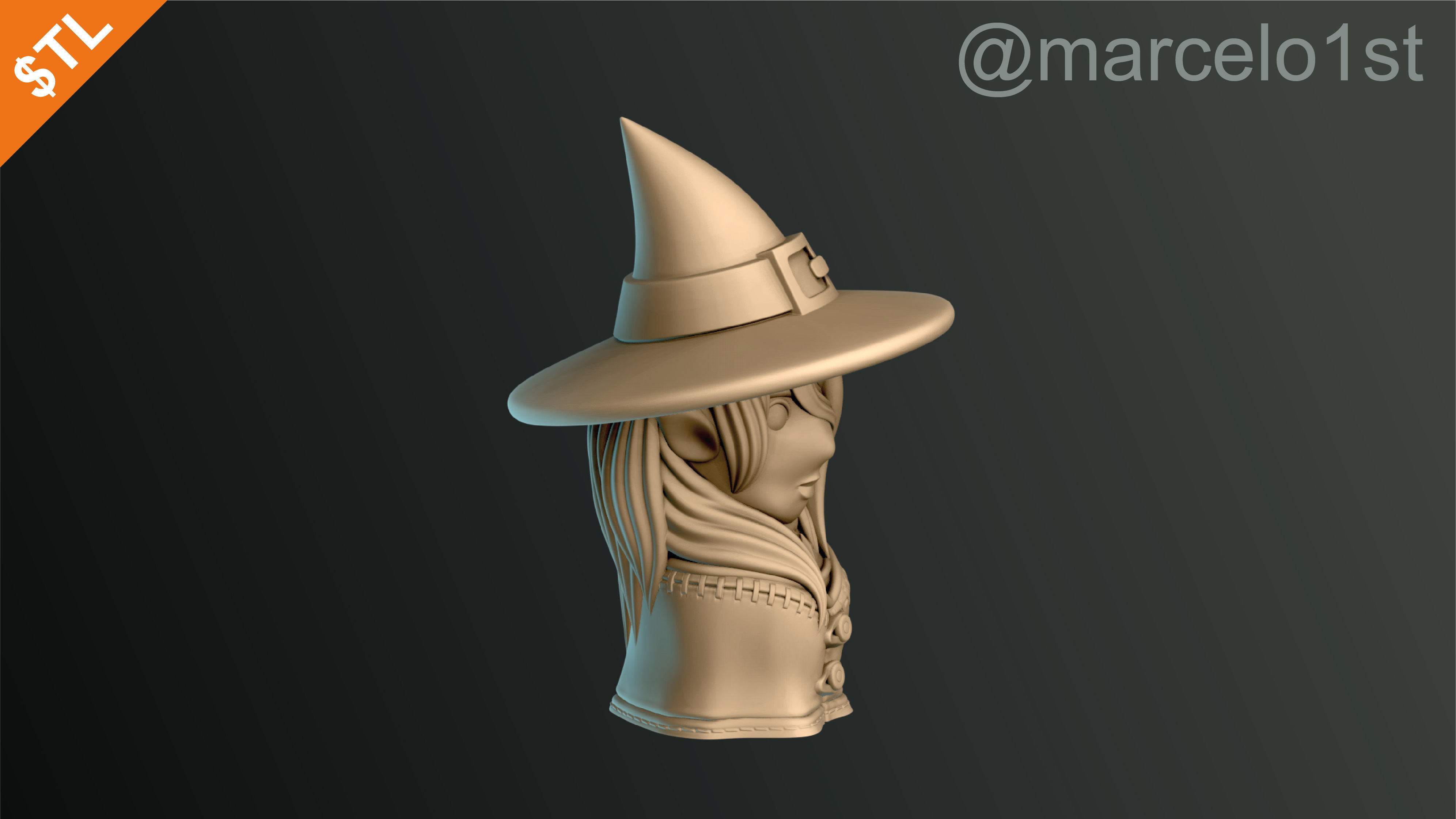 CLASSIC WITCHES HALLOWEEN DECORATION 3D print model_15
