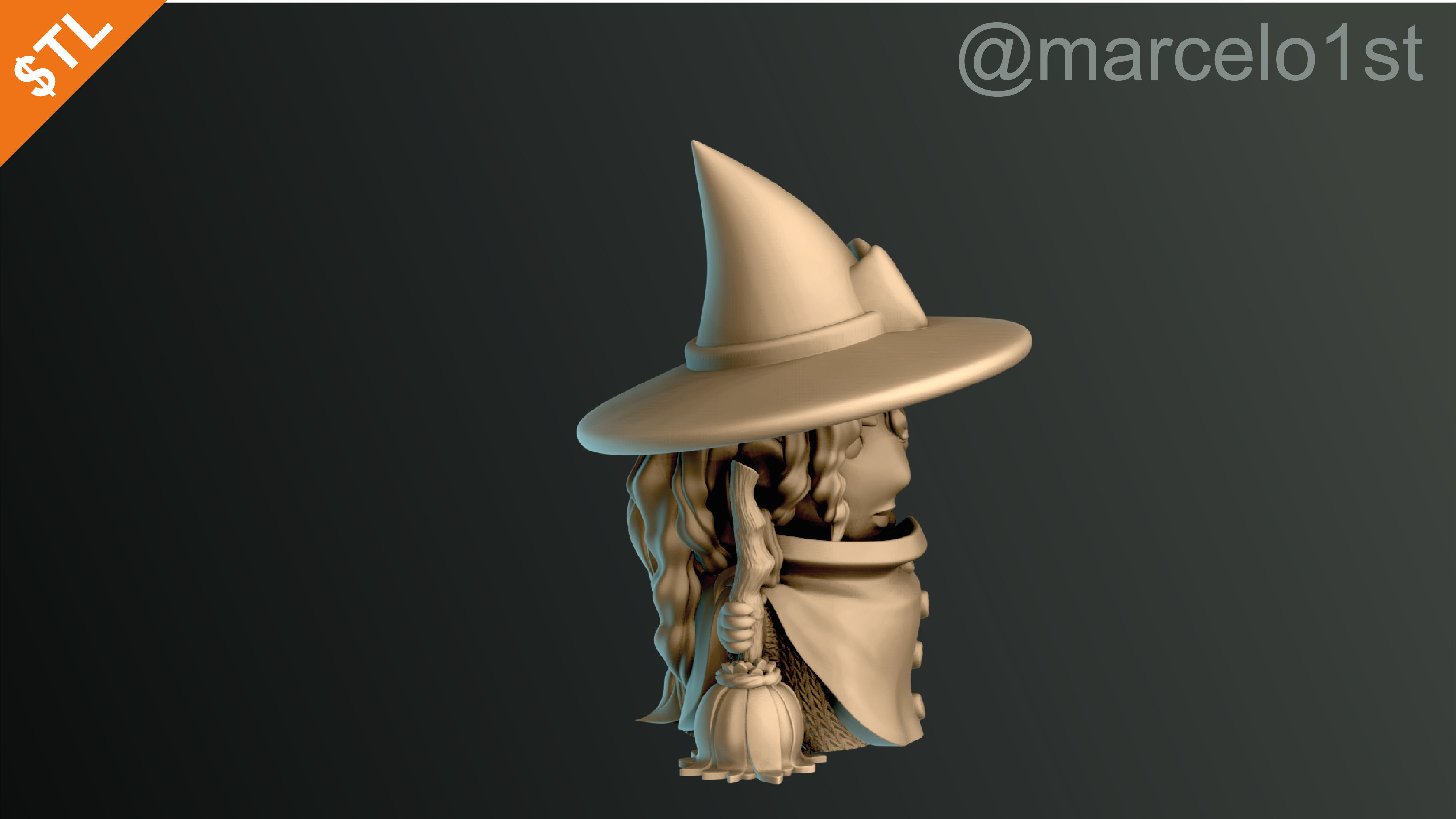 CLASSIC WITCHES HALLOWEEN DECORATION 3D print model_51