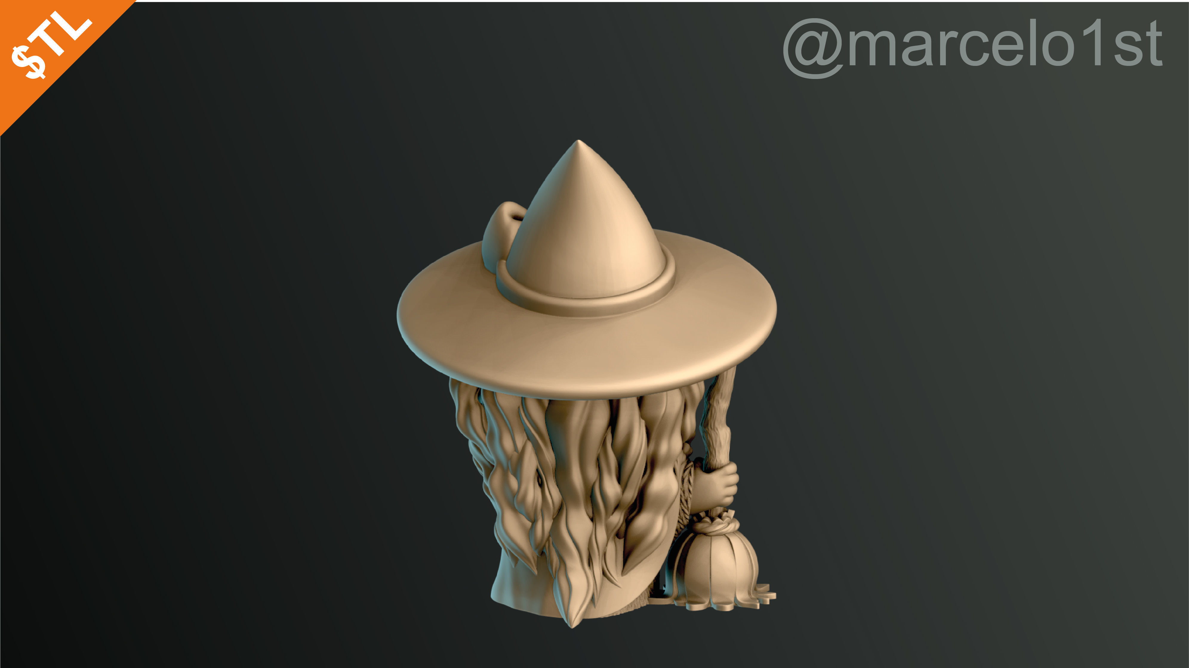 CLASSIC WITCHES HALLOWEEN DECORATION 3D print model_54