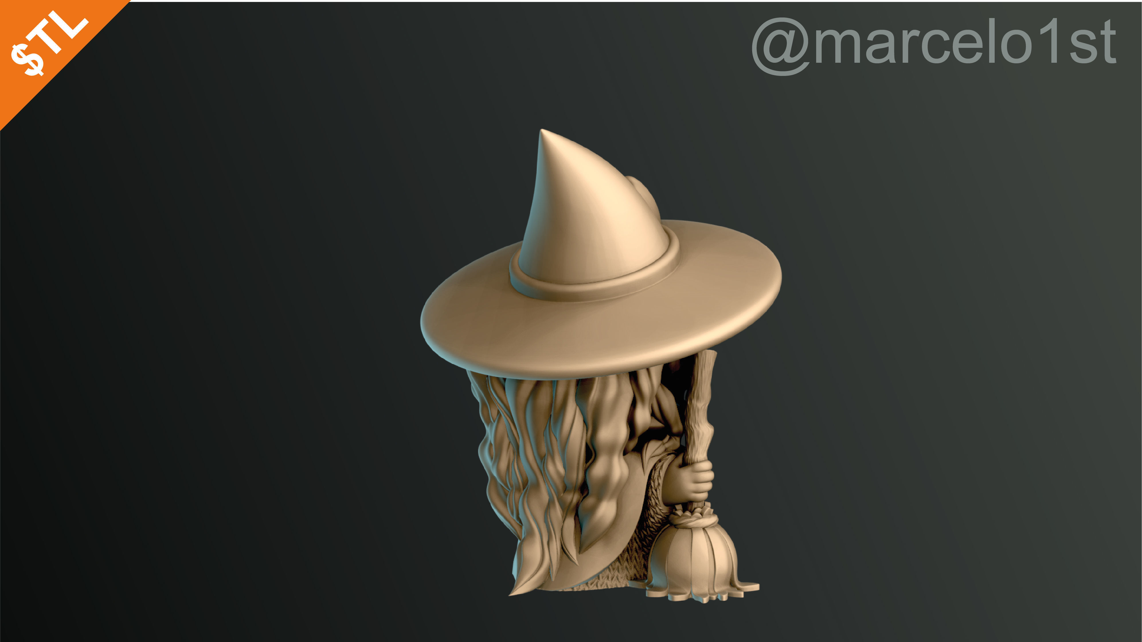 CLASSIC WITCHES HALLOWEEN DECORATION 3D print model_53