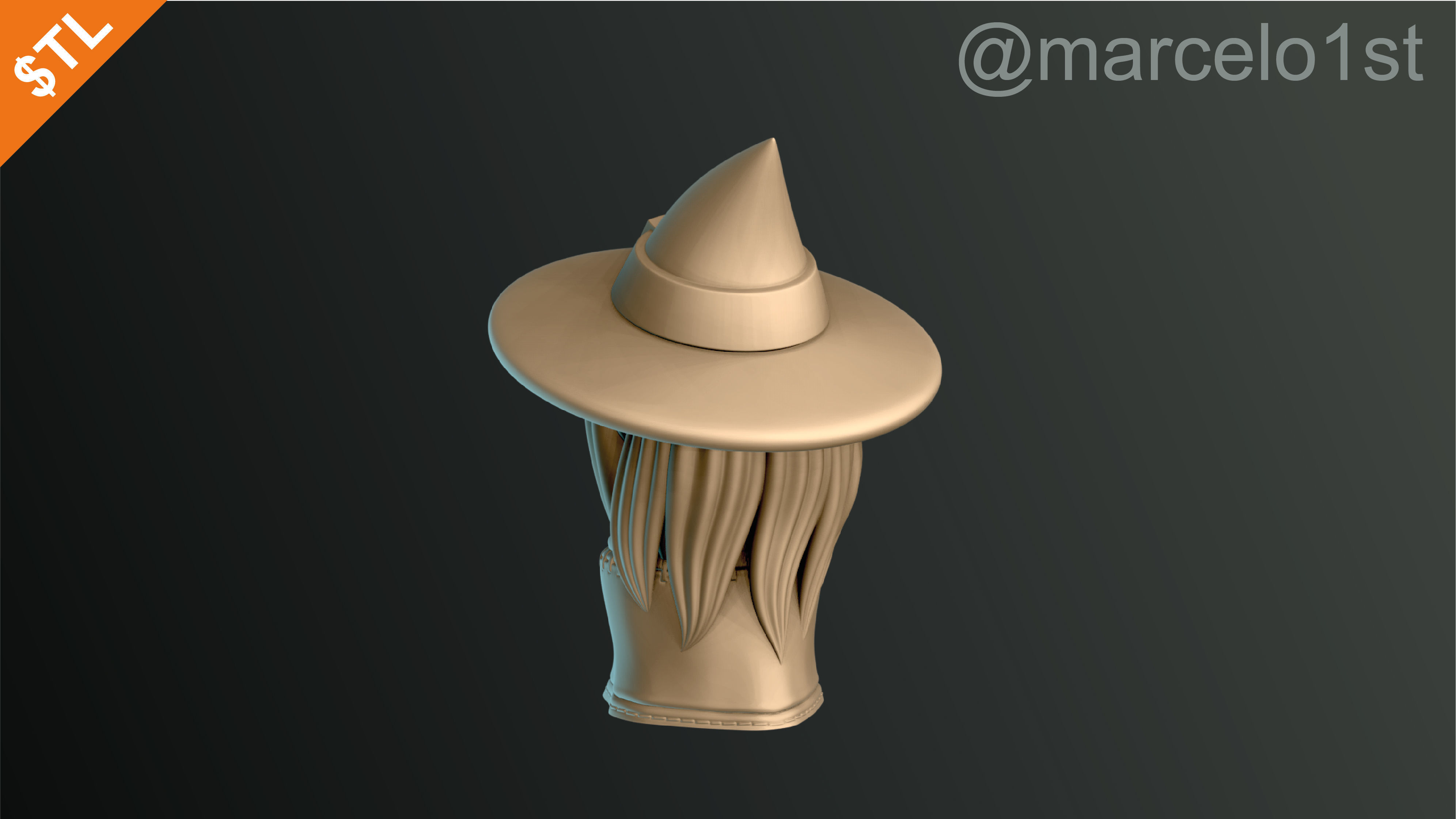 CLASSIC WITCHES HALLOWEEN DECORATION 3D print model_18