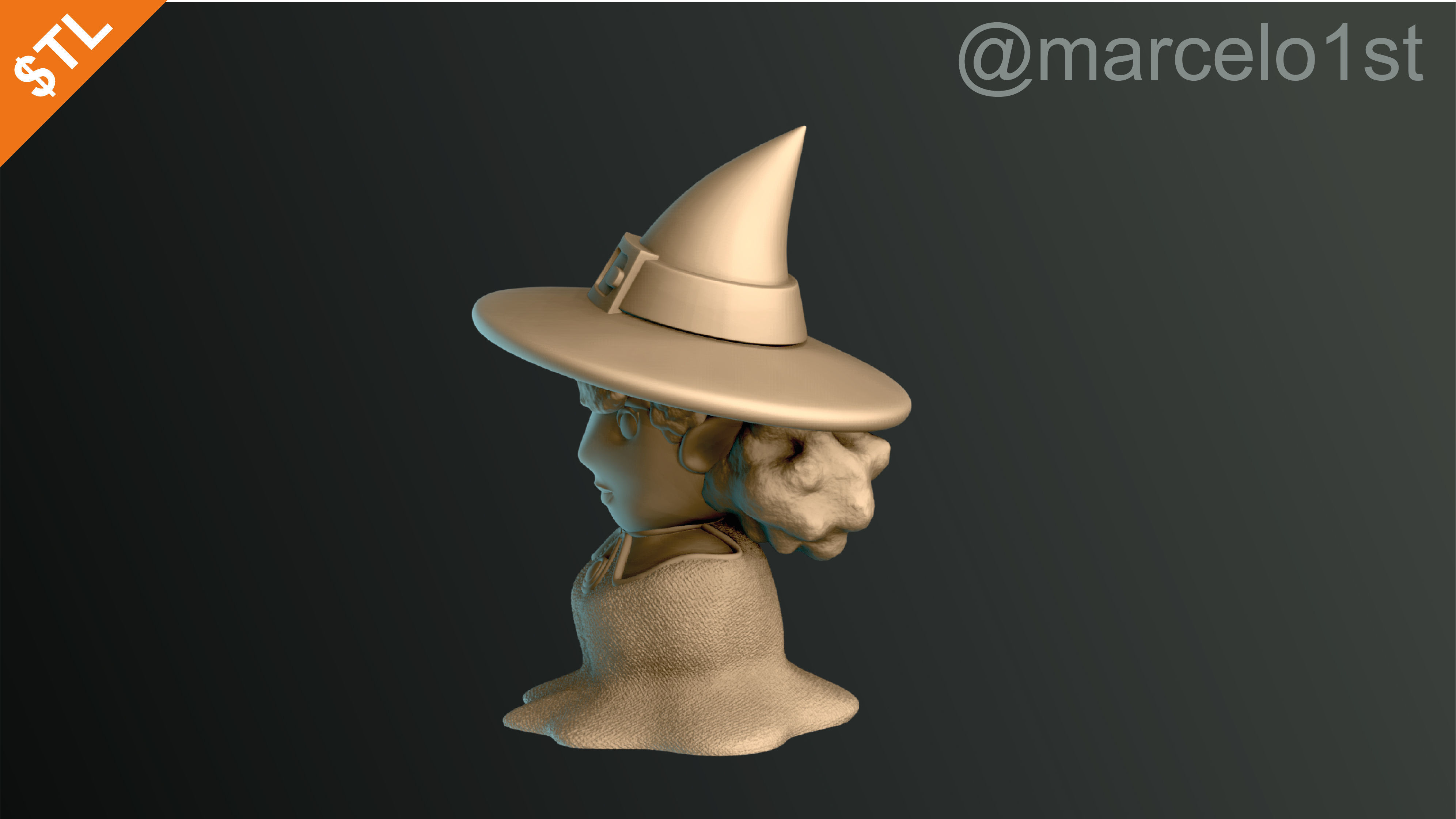 CLASSIC WITCHES HALLOWEEN DECORATION 3D print model_33