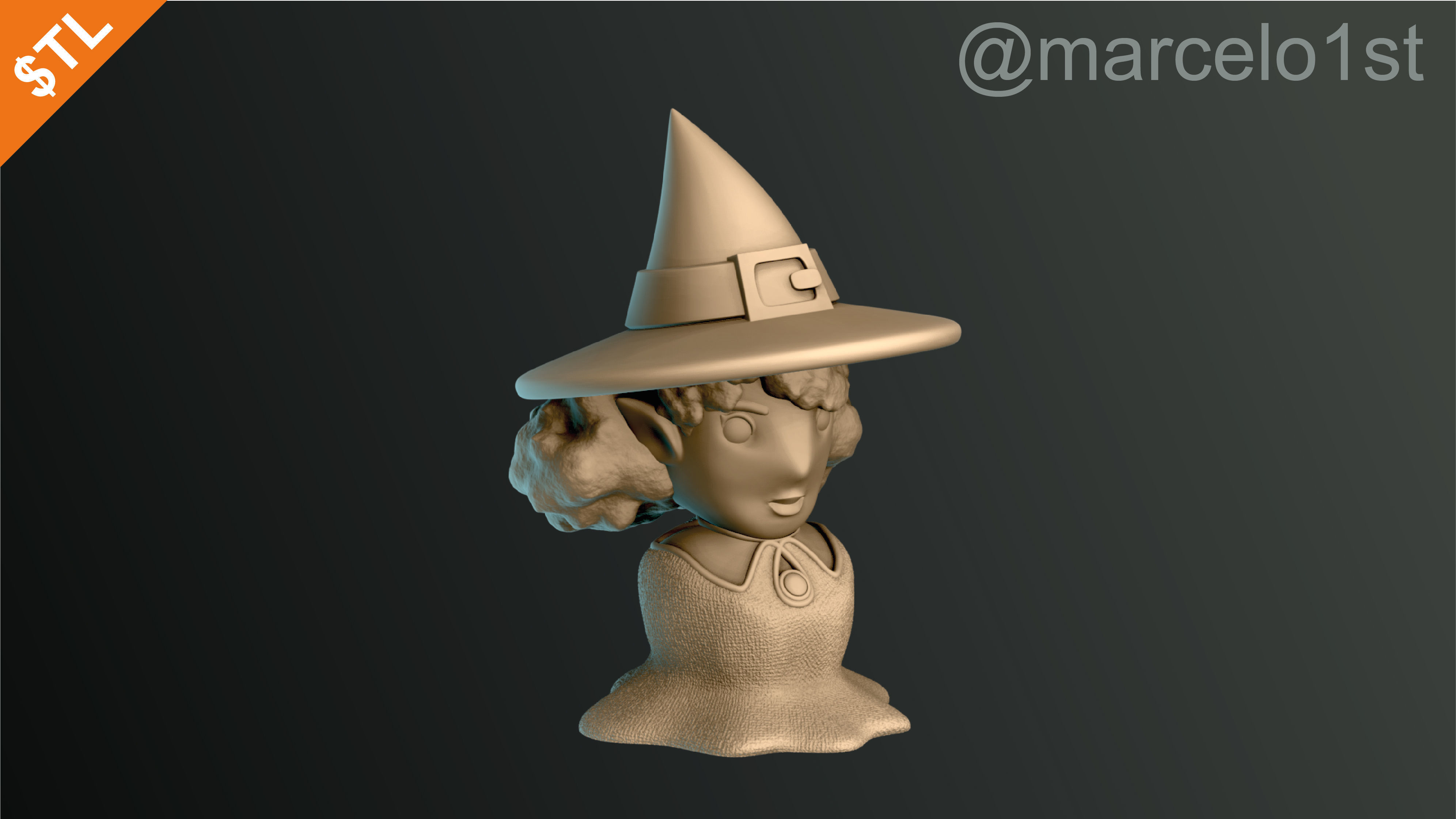 CLASSIC WITCHES HALLOWEEN DECORATION 3D print model_26