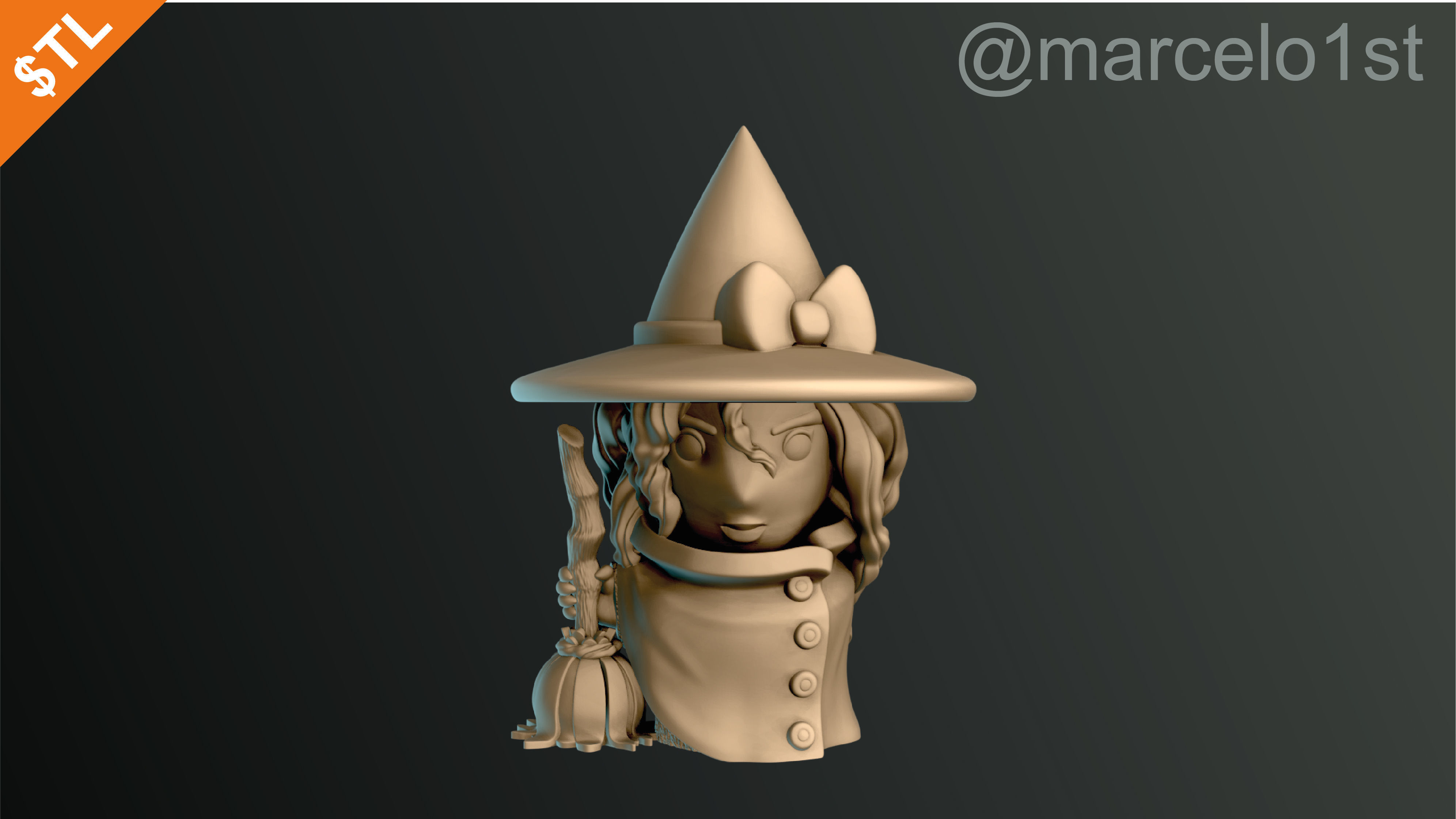 CLASSIC WITCHES HALLOWEEN DECORATION 3D print model_49
