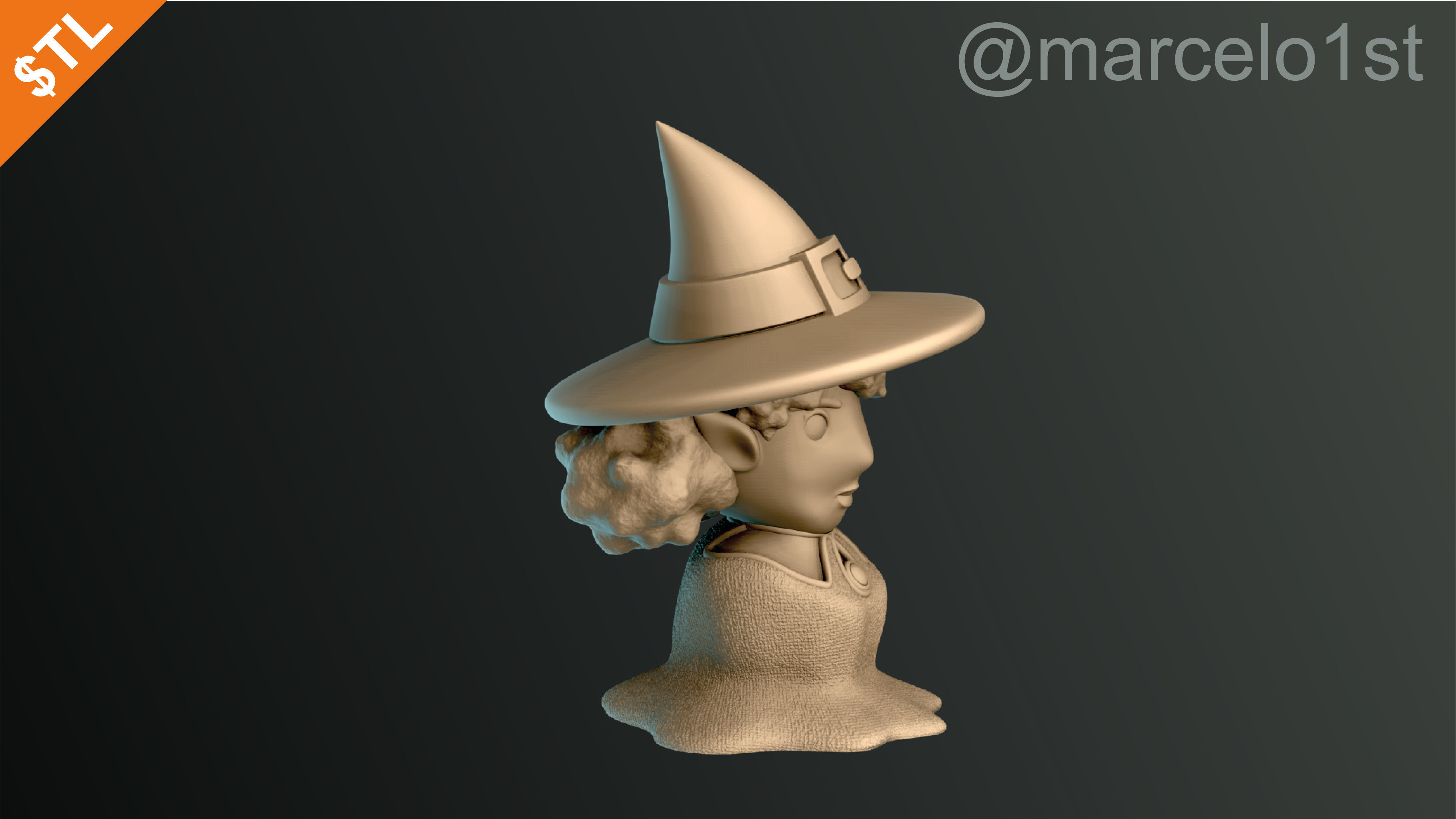 CLASSIC WITCHES HALLOWEEN DECORATION 3D print model_27