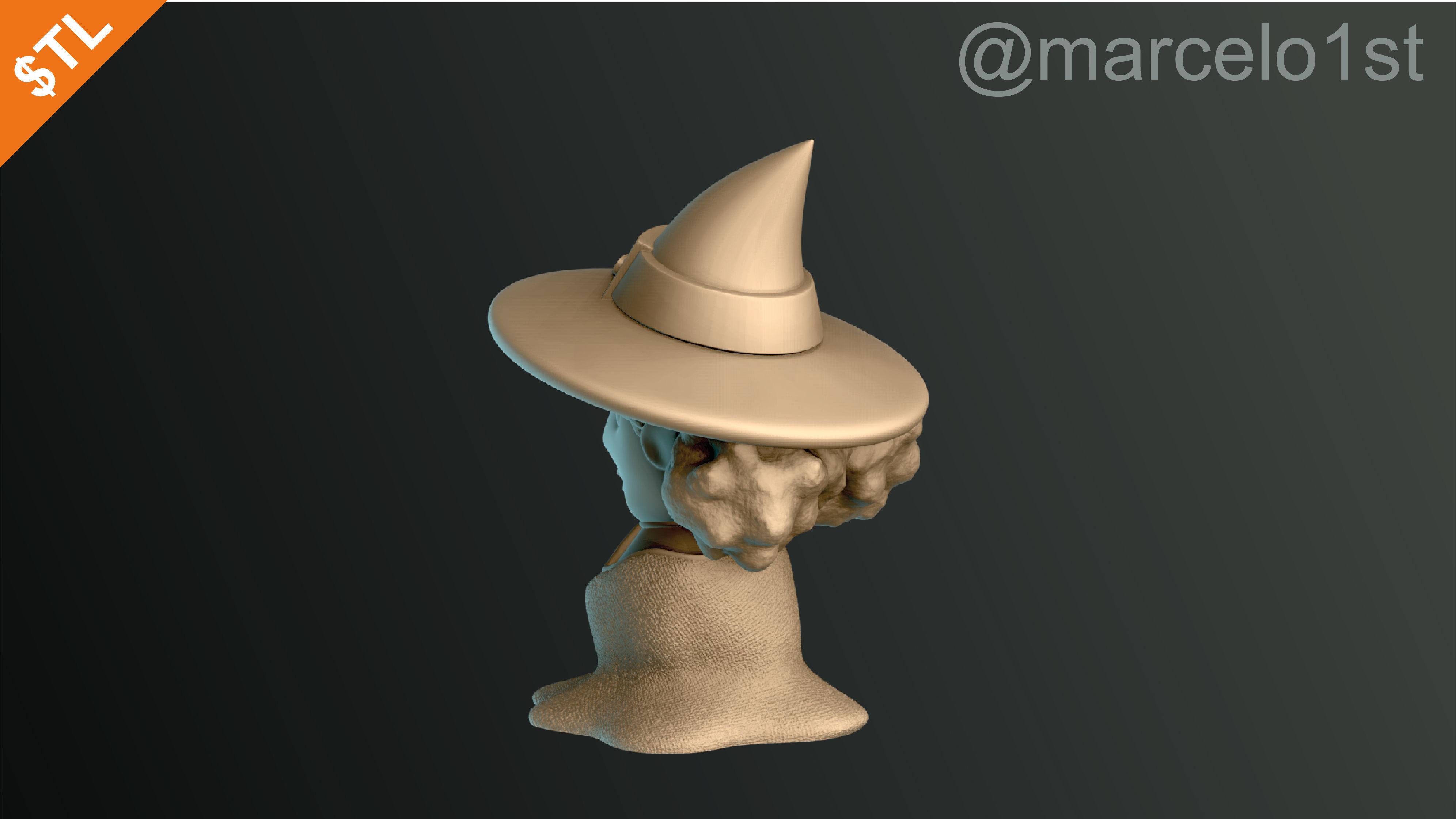 CLASSIC WITCHES HALLOWEEN DECORATION 3D print model_32