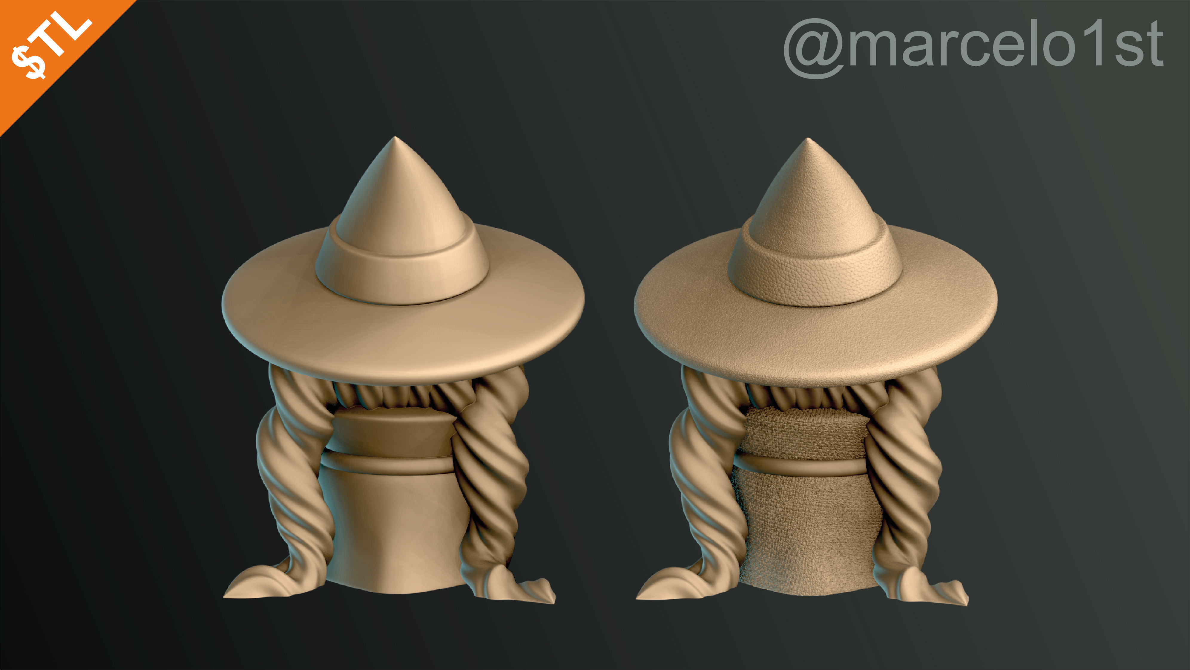 CLASSIC WITCHES HALLOWEEN DECORATION 3D print model_6