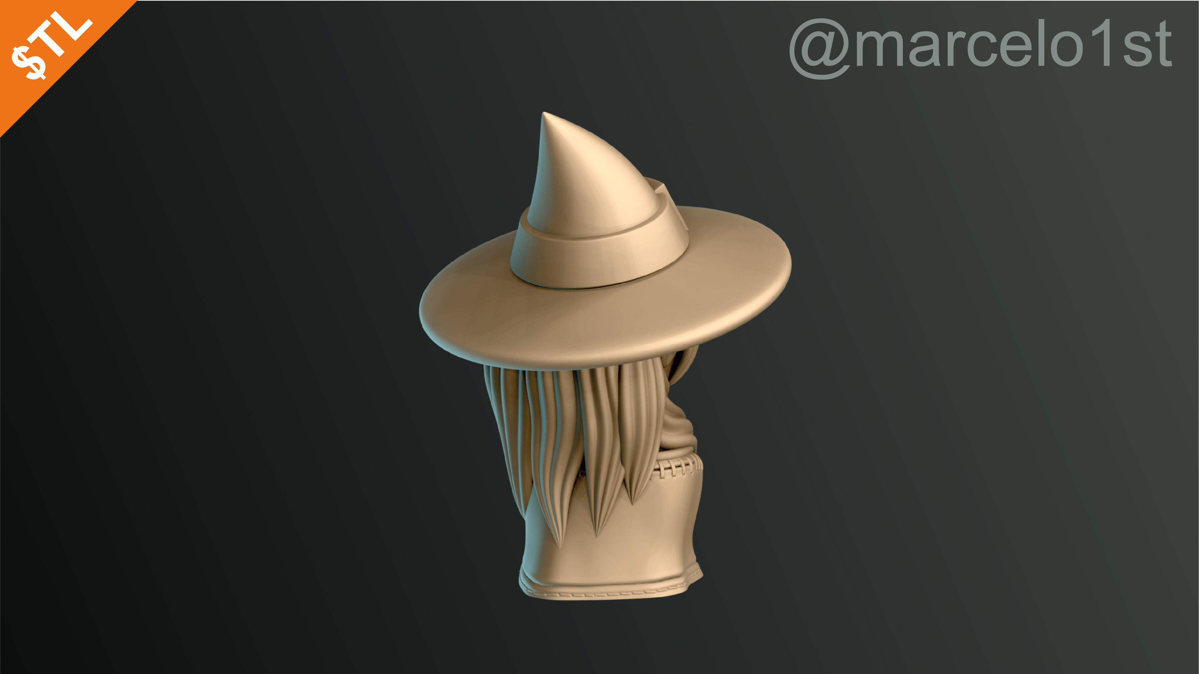 CLASSIC WITCHES HALLOWEEN DECORATION 3D print model_17