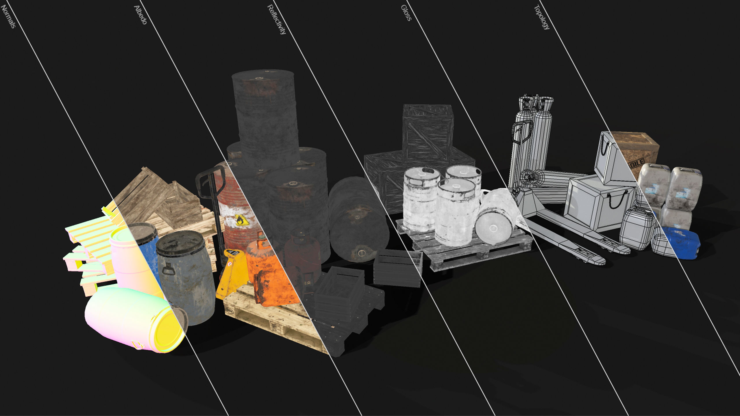 Industrial Warehouse Pack Vol 1 Low-poly 3D model_20