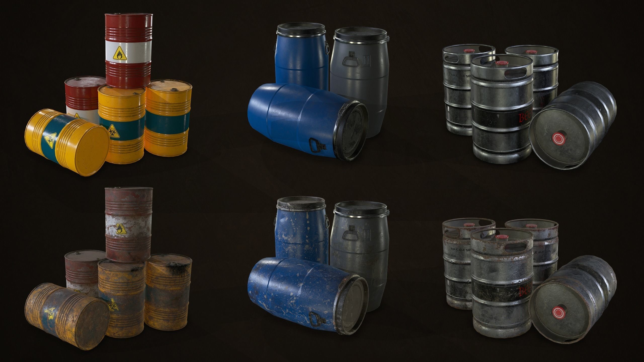 Industrial Warehouse Pack Vol 1 Low-poly 3D model_16