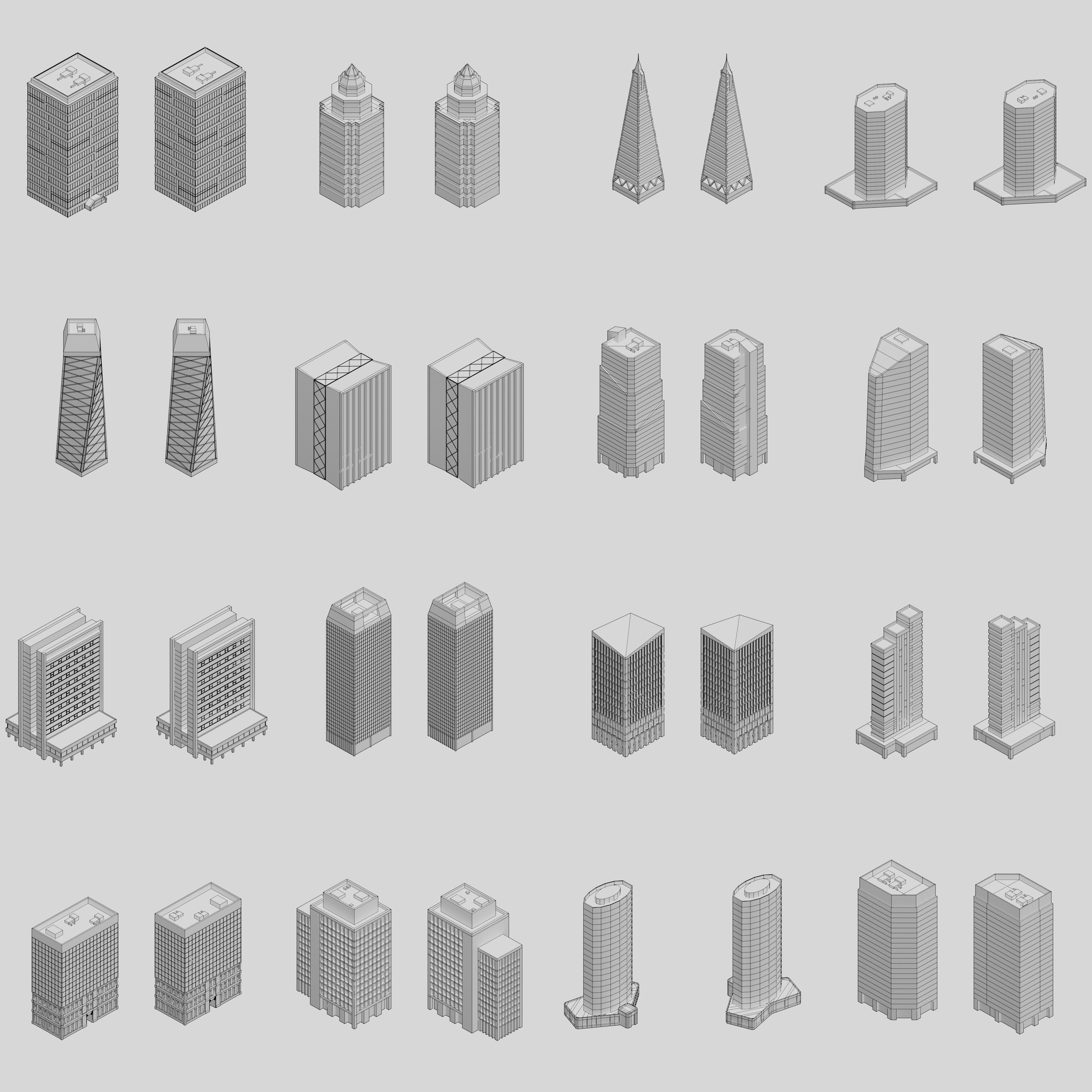 Office pack Low-poly 3D model_6