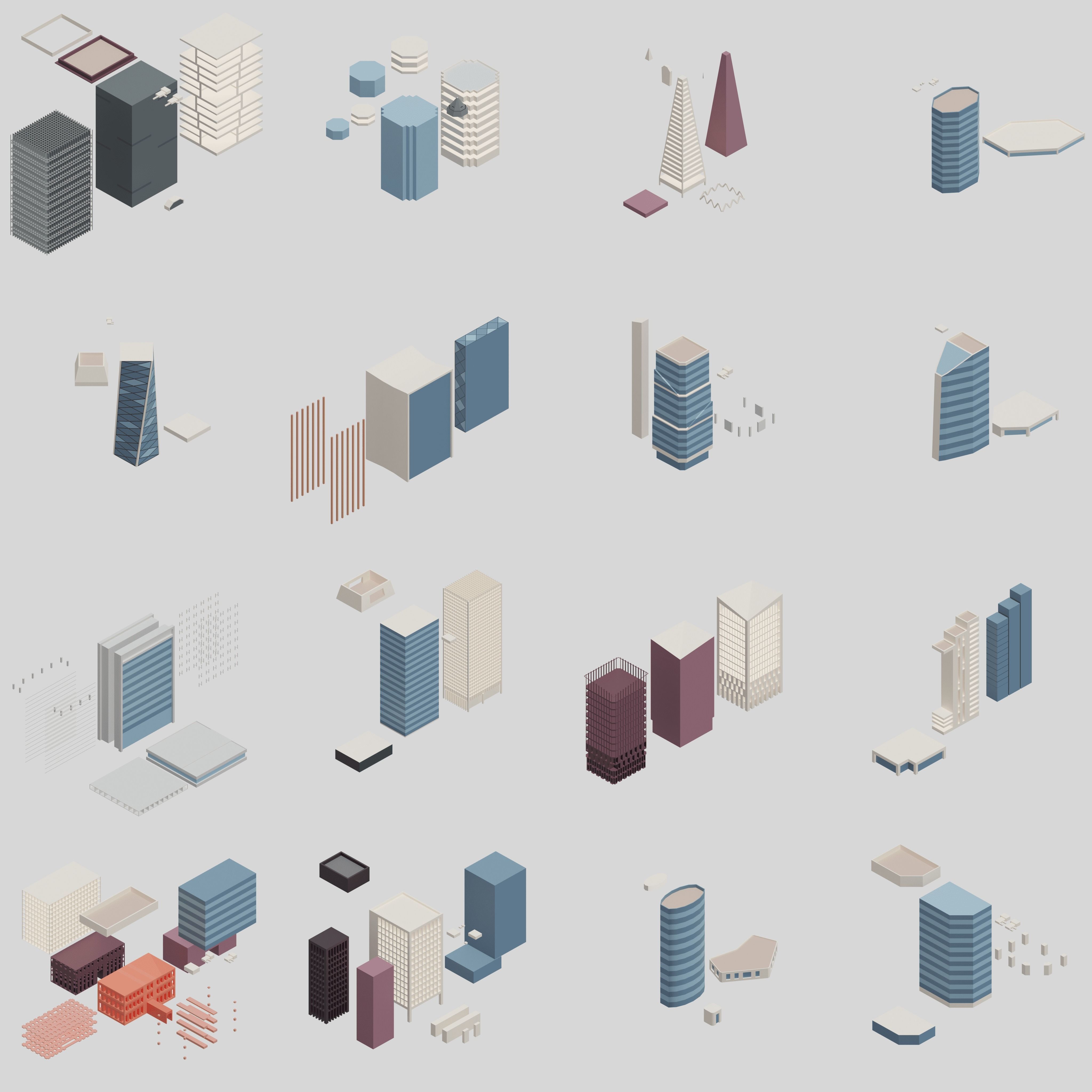 Office pack Low-poly 3D model_4
