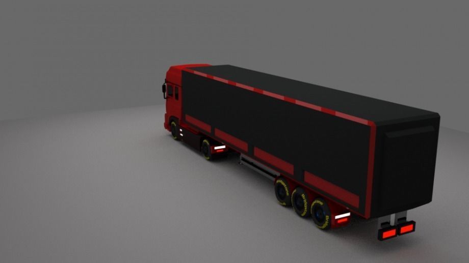 Heavy Lorry 3D model_3